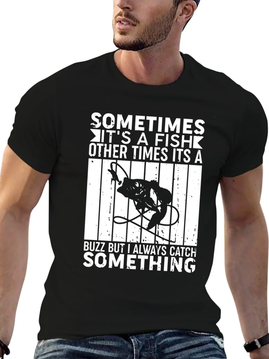 Funny Fishing T-Shirt - Always Catch Something product image 6