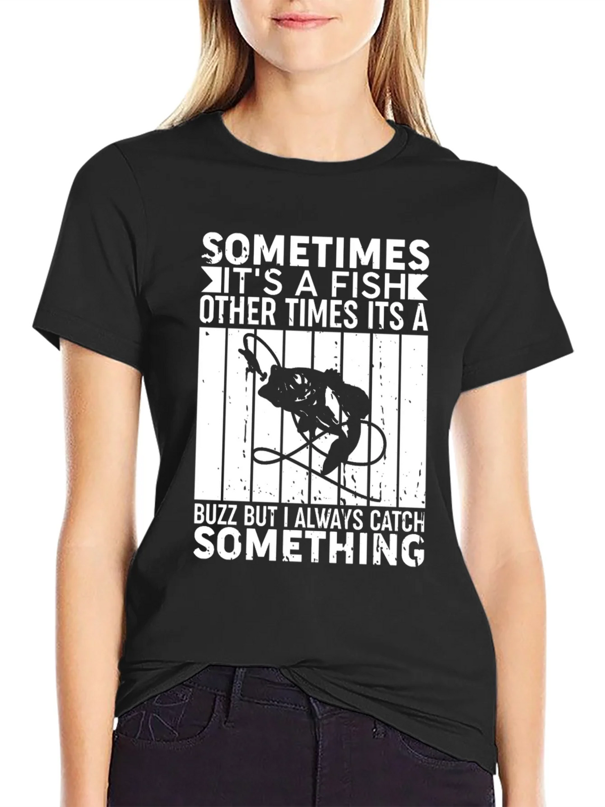 Funny Fishing T-Shirt - Always Catch Something product image 2