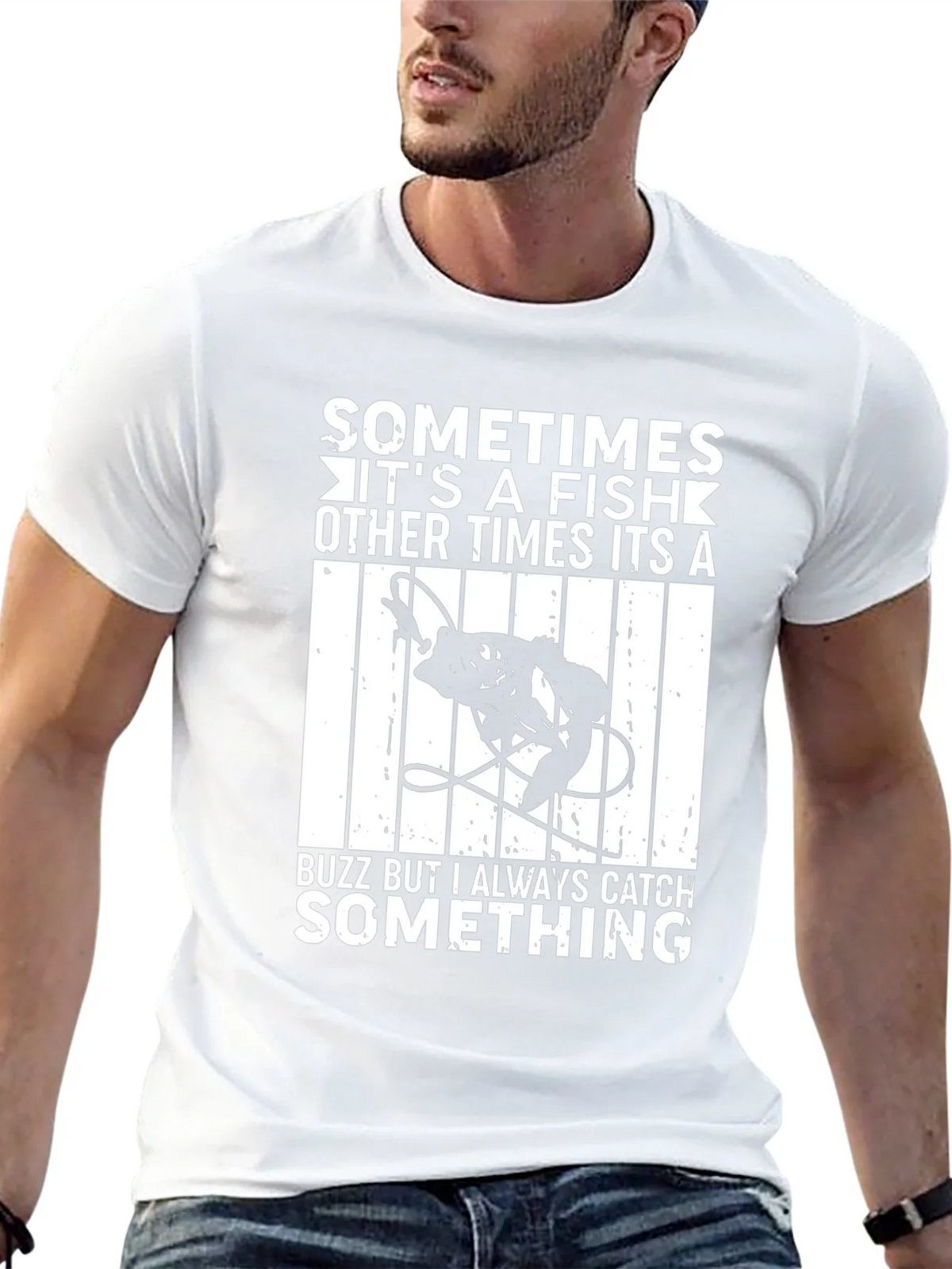 Funny Fishing T-Shirt - Always Catch Something product image 11