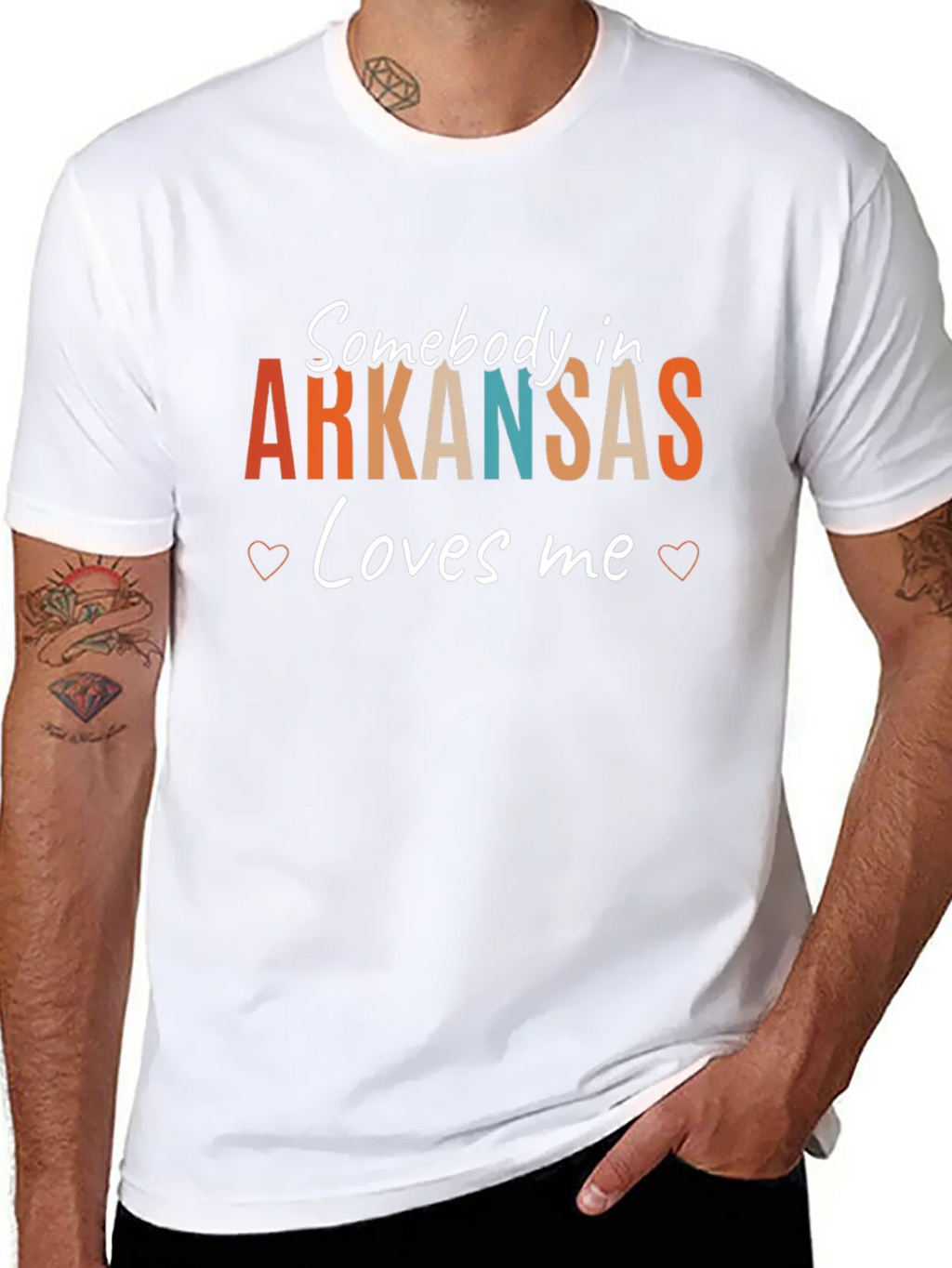 Somebody in Arkansas Loves Me T-Shirt product image 7