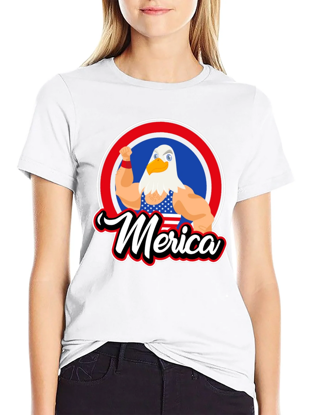 Patriotic Merica Eagle Graphic T-Shirt product image 8