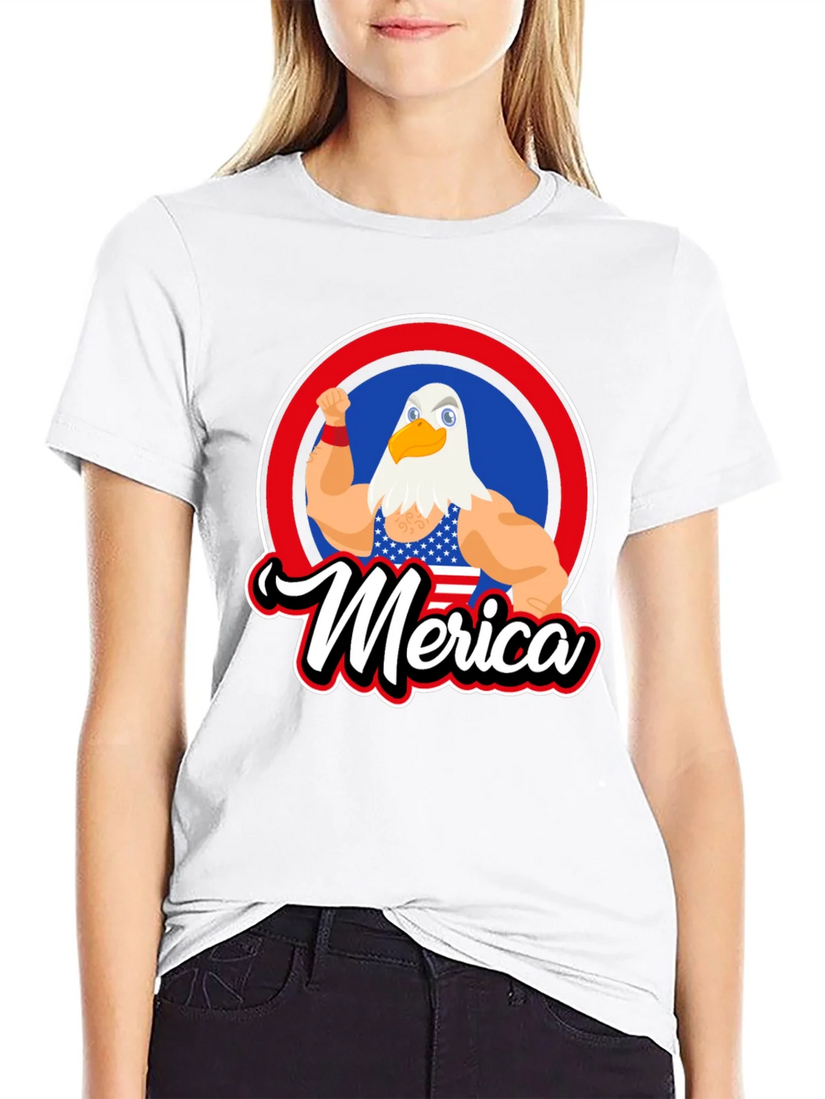Patriotic Merica Eagle Graphic T-Shirt product image 8