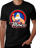 Patriotic Merica Eagle Graphic T-Shirt product image 1