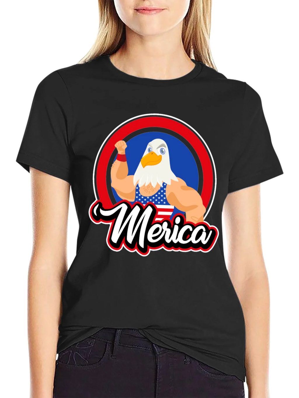 Patriotic Merica Eagle Graphic T-Shirt product image 2