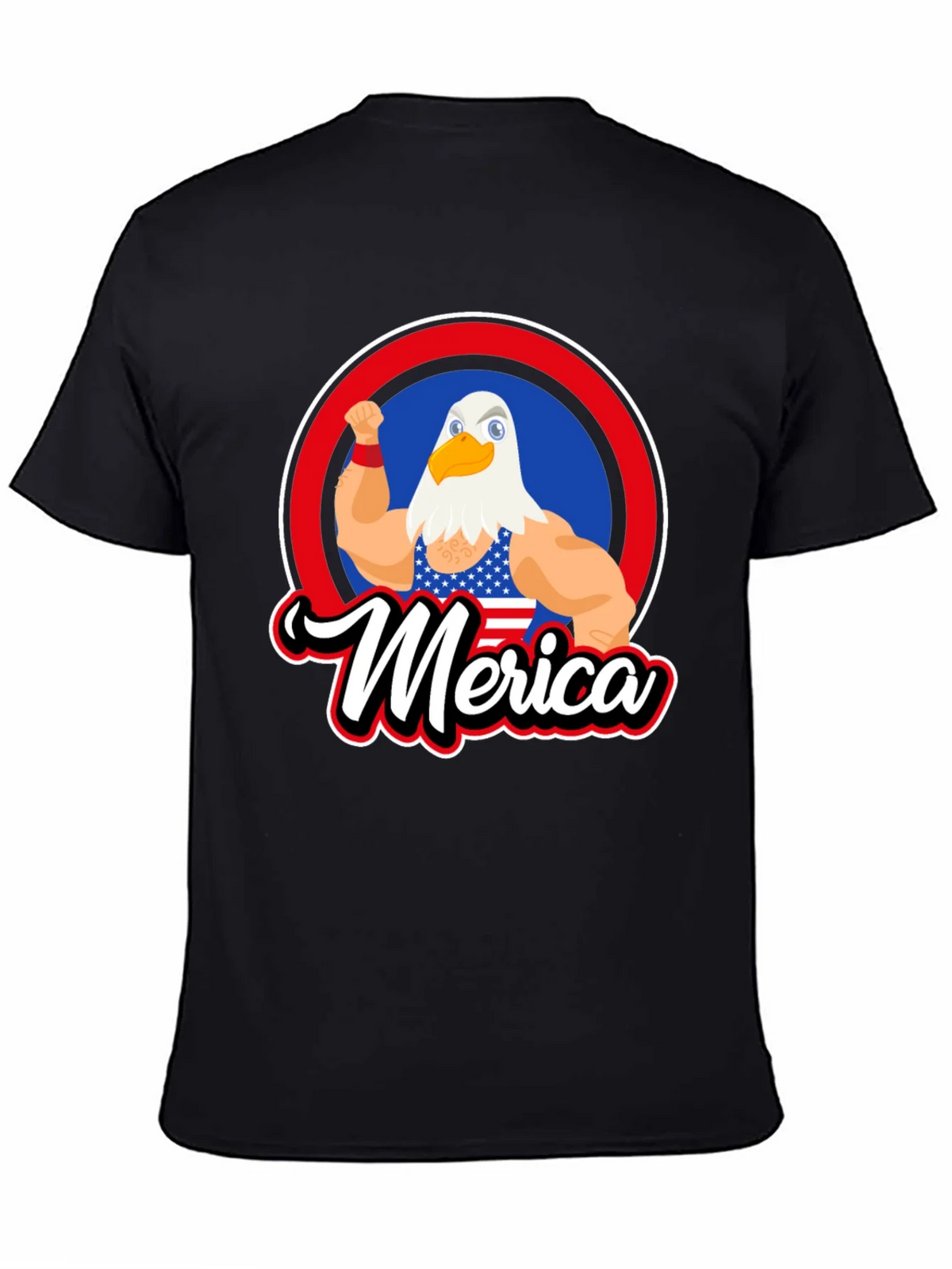 Patriotic Merica Eagle Graphic T-Shirt product image 4