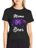 Mama Bear Galaxy Print T-Shirt - Unisex product image 1