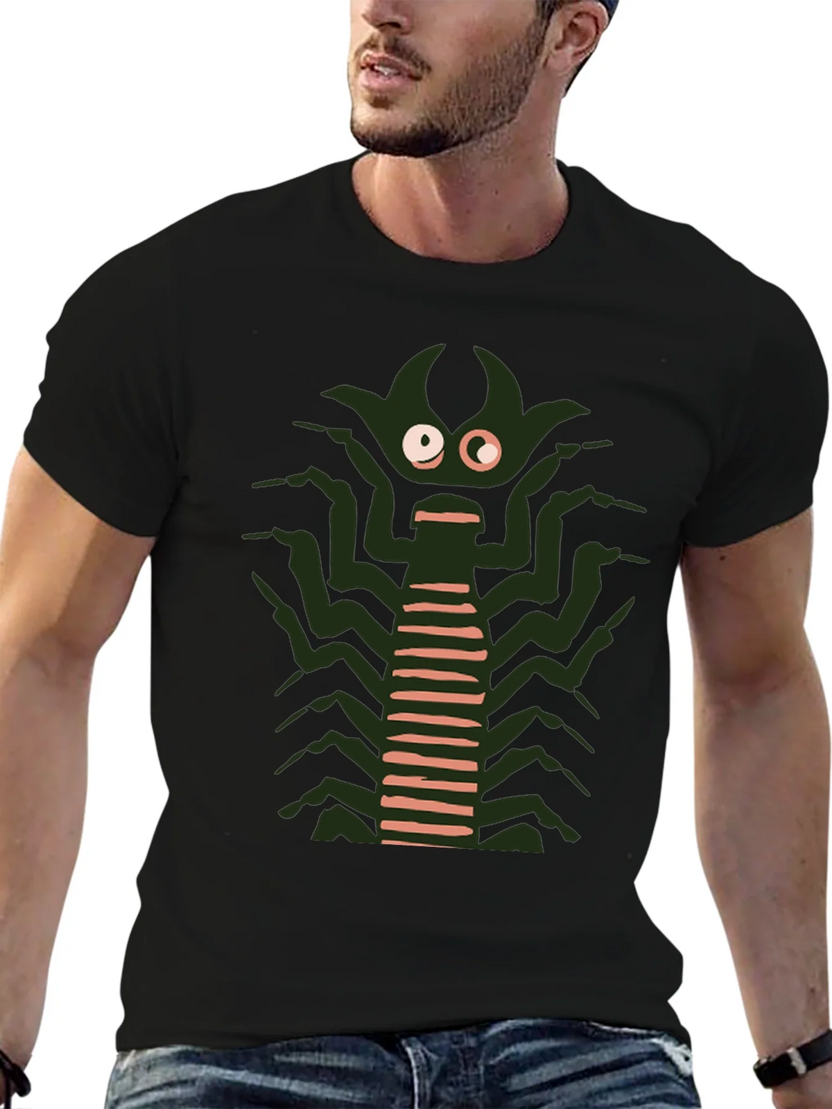 Monster Graphic Tee - Black product image 1
