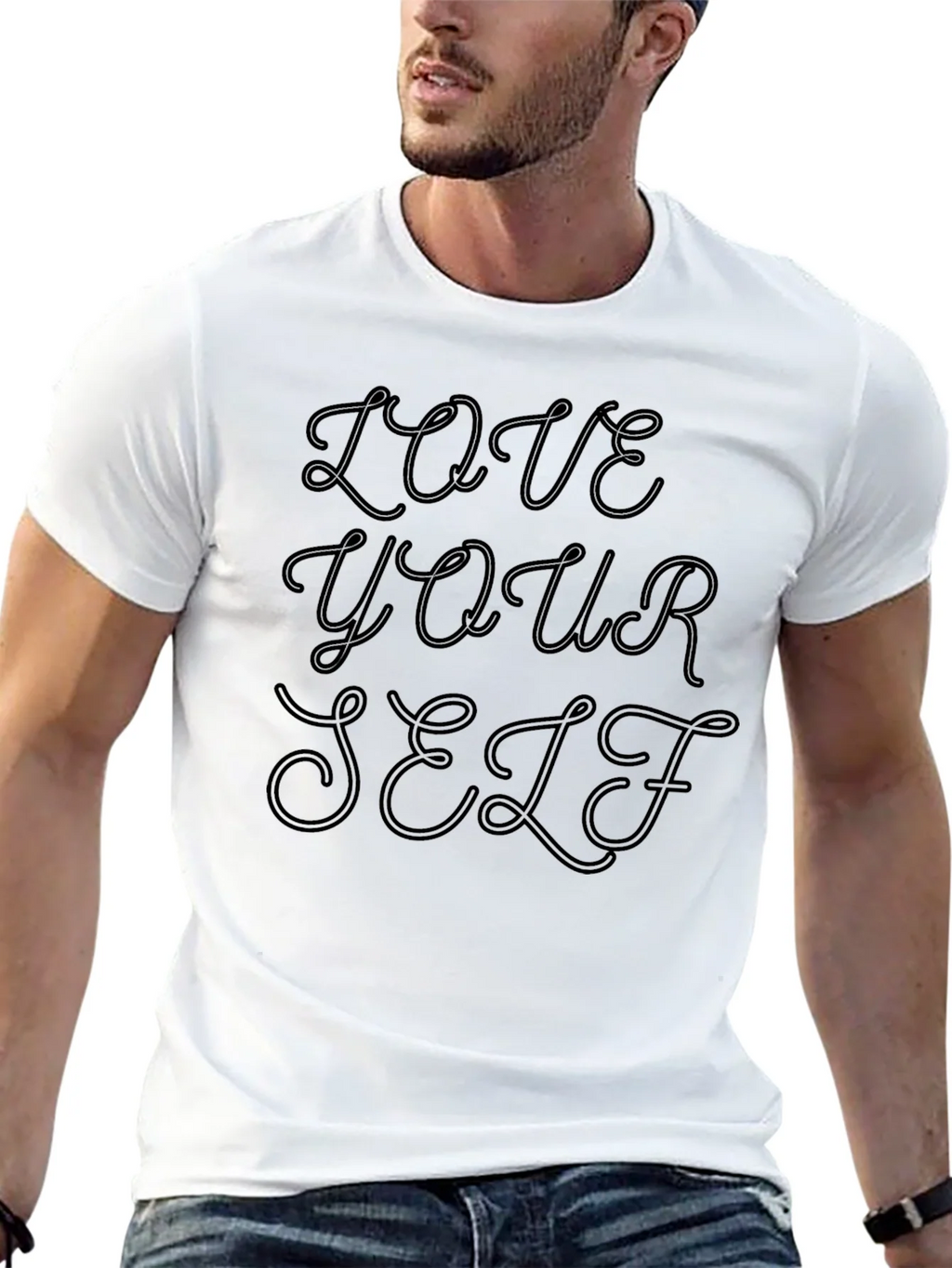 Love Yourself Black Graphic Tee product image 12