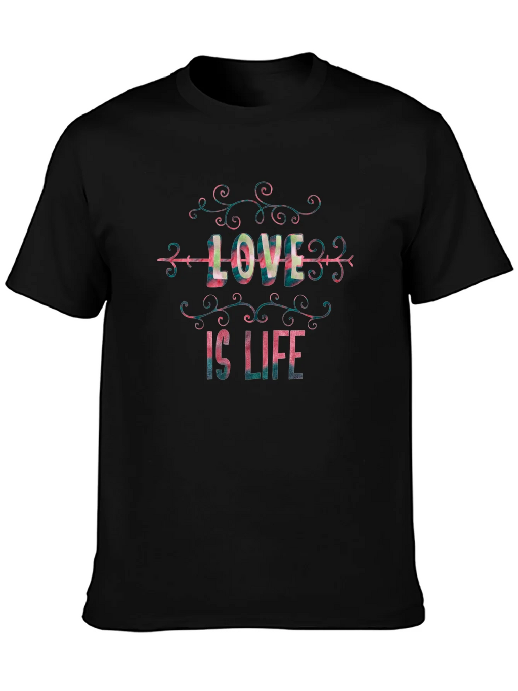 Love is Life Graphic T-Shirt - Stylish Black Tee product image 3