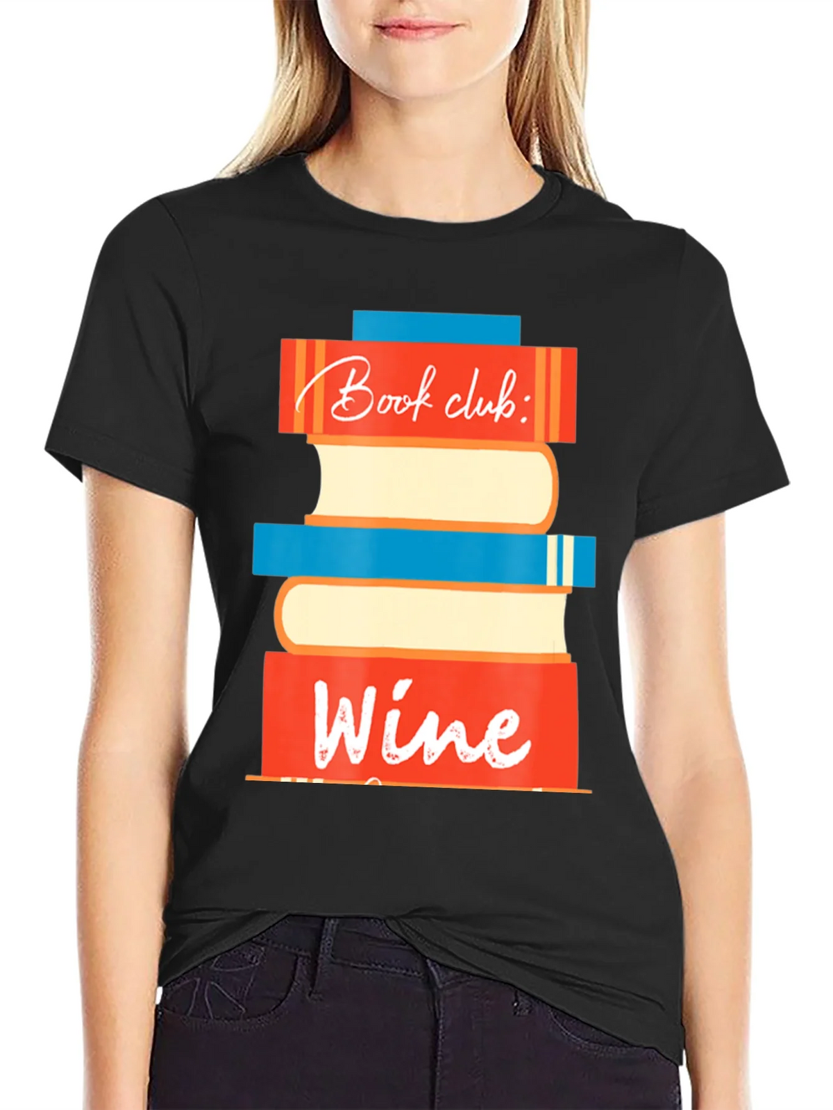 Book Club Wine T-Shirt - Fun Graphic Tee product image 1
