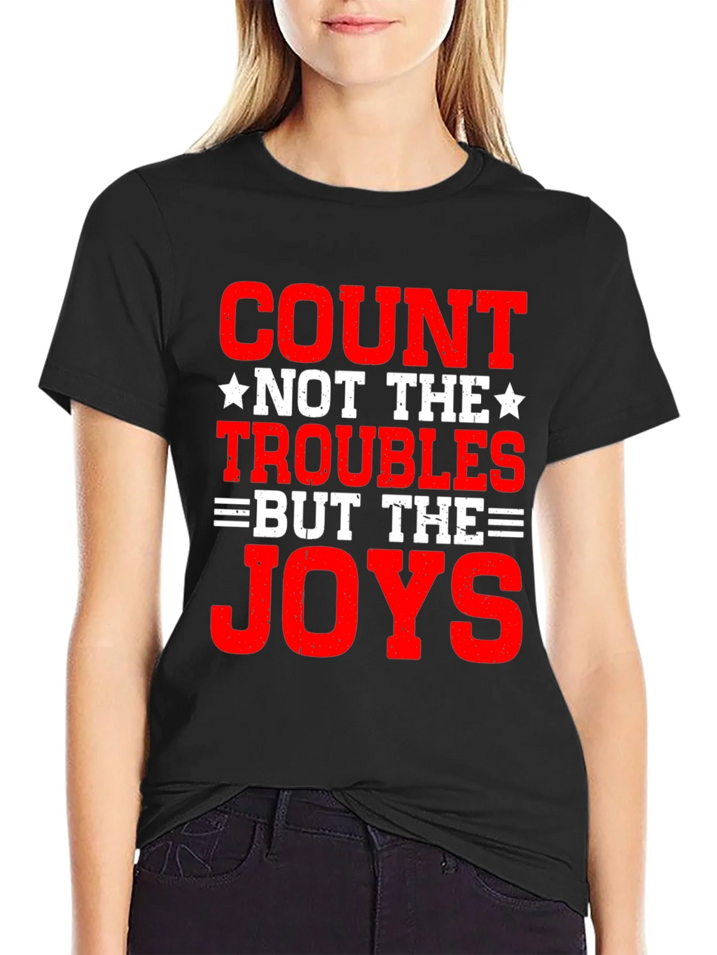 Count The Joys Graphic T-Shirt - Black product image 1