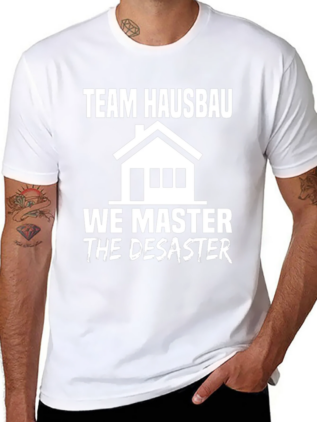 Team Hausbau We Master Disaster T-Shirt product image 7