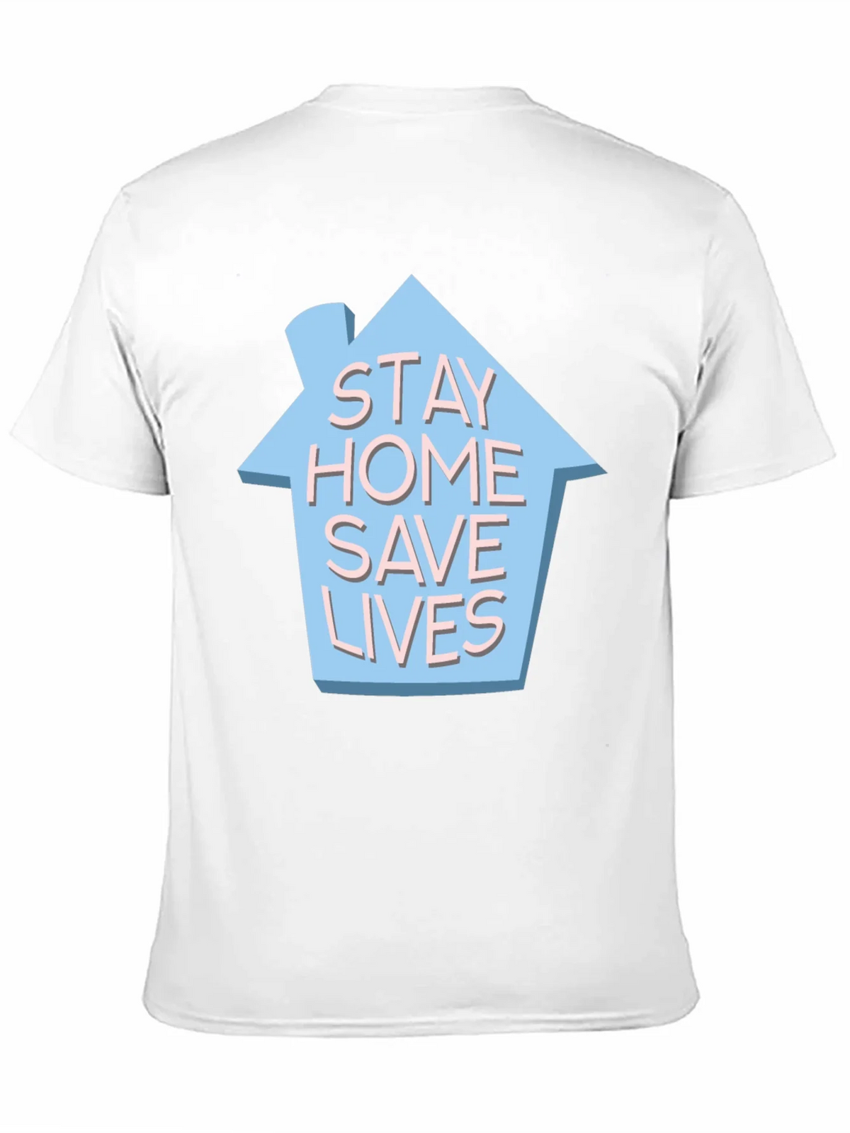 Stay Home Save Lives T-Shirt - Black Cotton Casual Wear product image 10