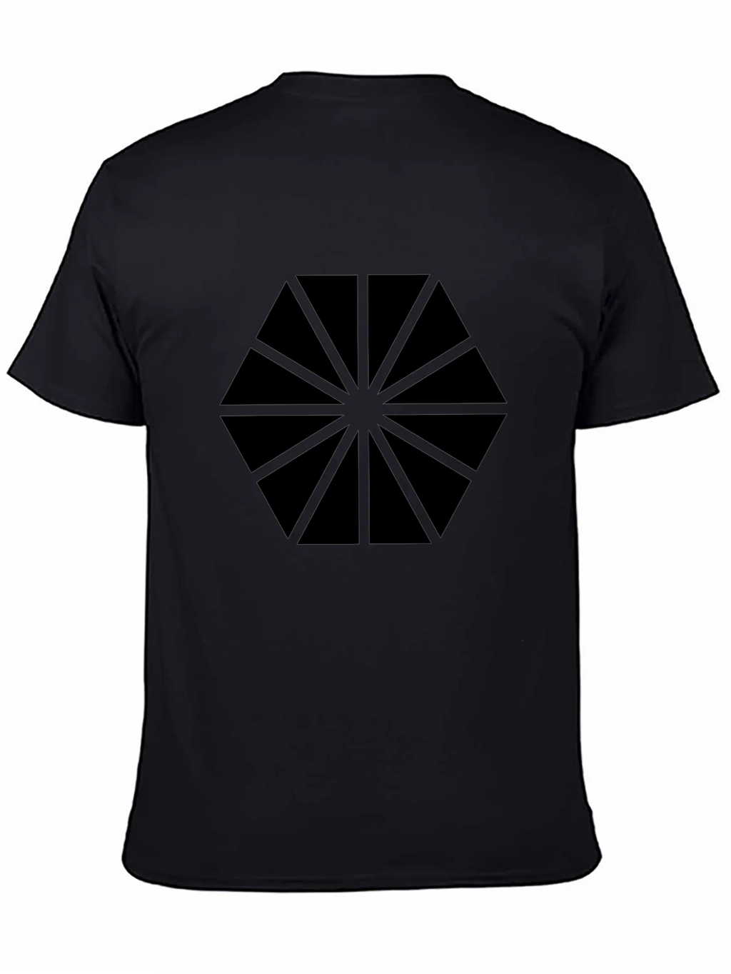 Geometric Black Graphic Tee - Modern Style product image 4