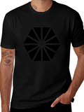 Geometric Black Graphic Tee - Modern Style product image 1