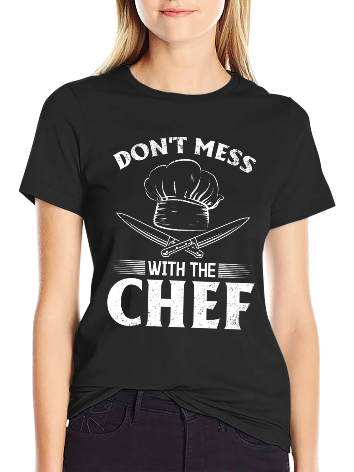 Dont Mess With The Chef T-Shirt Funny Cooking Shirt product image 2