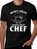 Dont Mess With The Chef T-Shirt Funny Cooking Shirt product image 1
