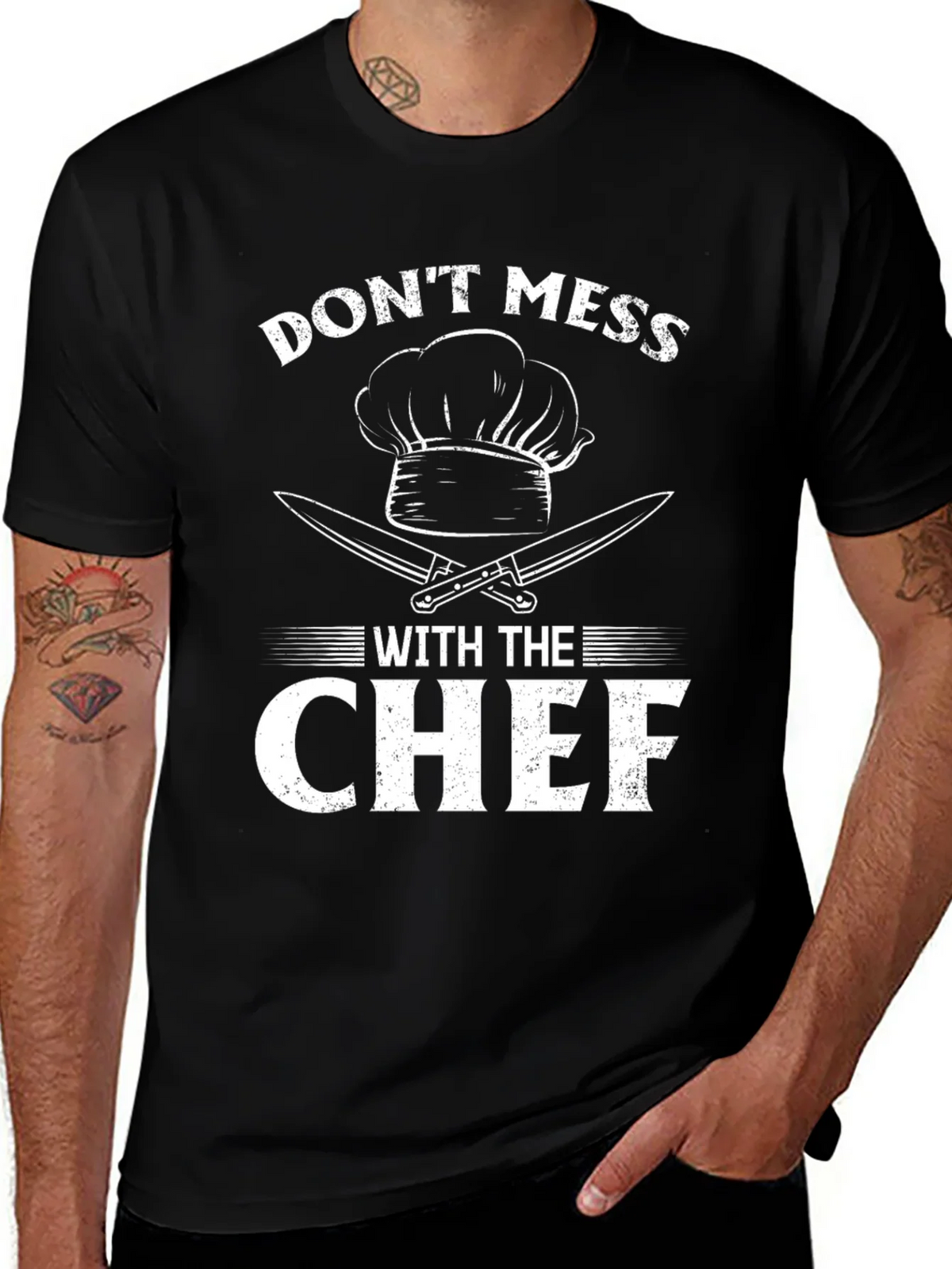 Dont Mess With The Chef T-Shirt Funny Cooking Shirt product image 1