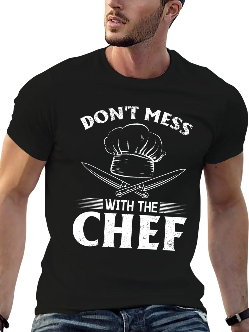 Dont Mess With The Chef T-Shirt Funny Cooking Shirt product image 6
