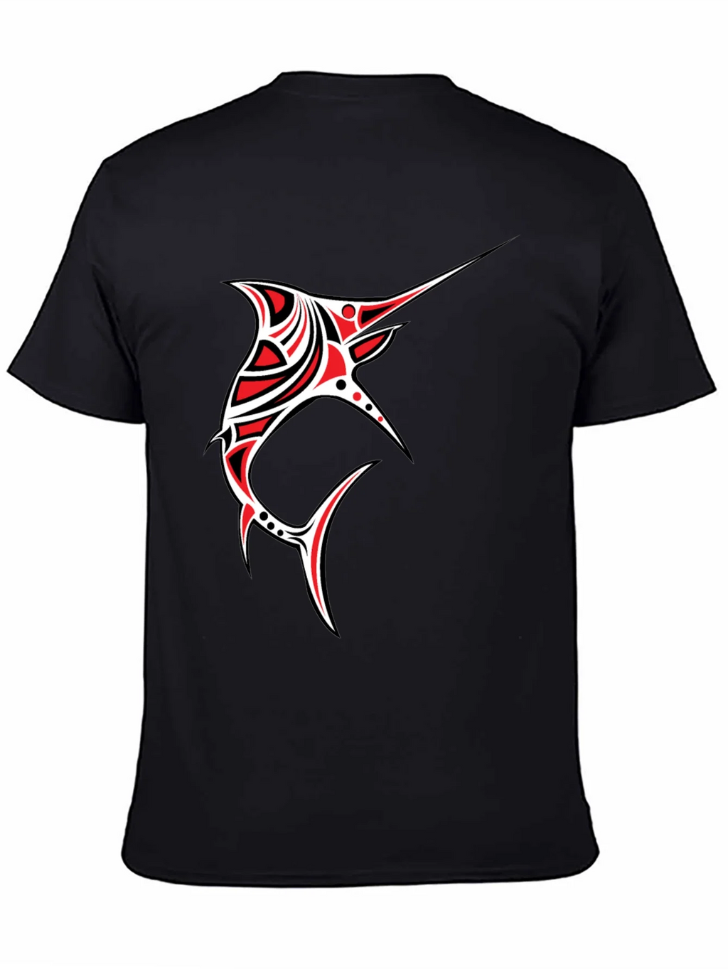 Tribal Marlin Graphic Tee - Black product image 4
