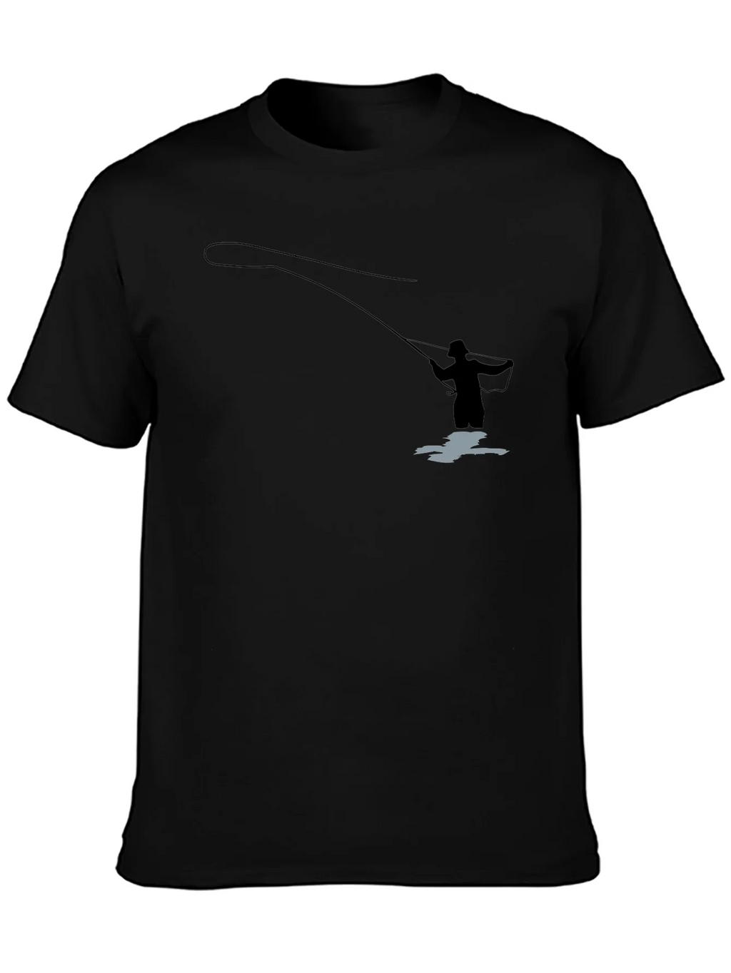 Fly Fishing T-Shirt - Fisherman Silhouette Graphic Tee product image 3