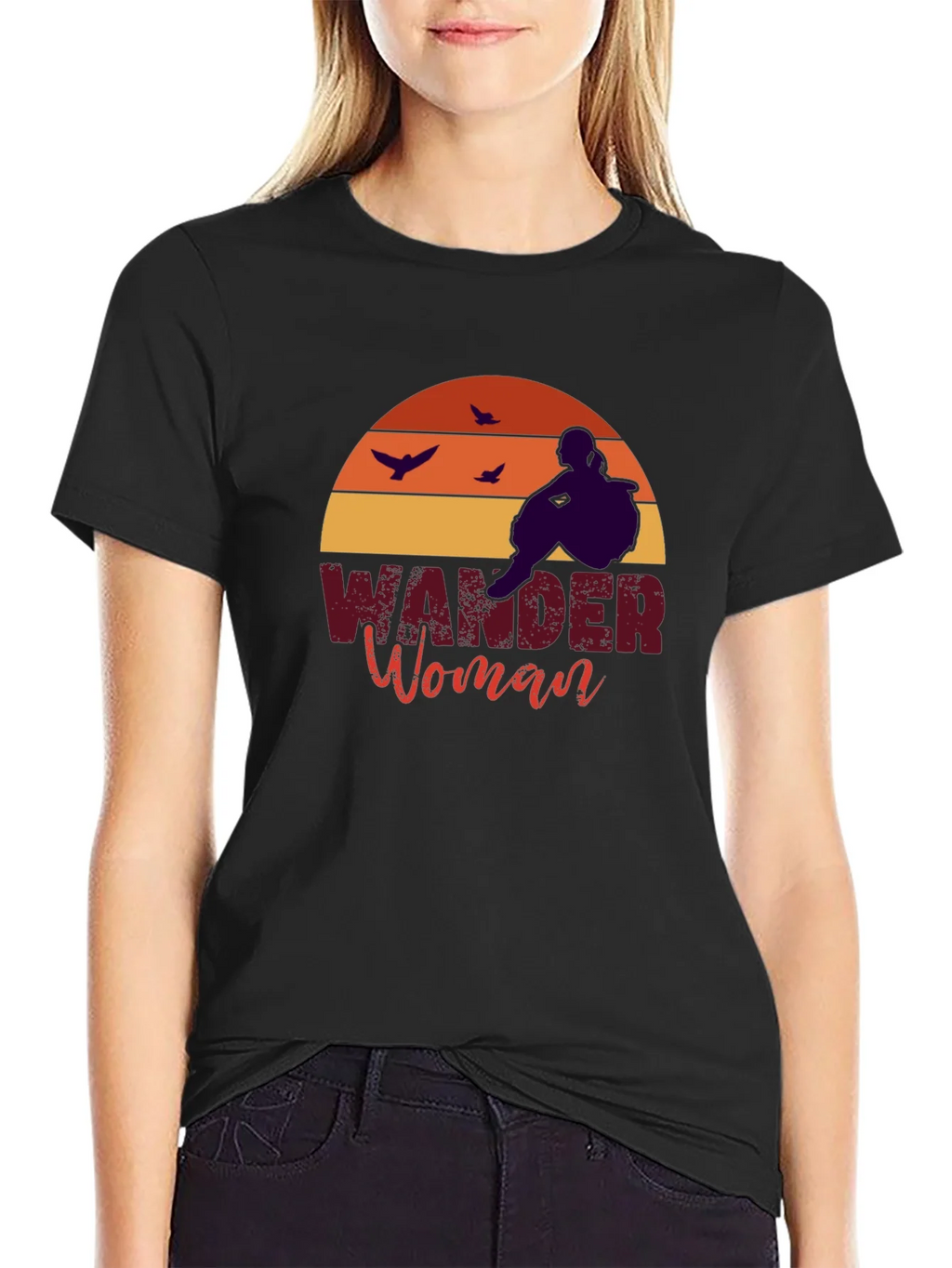 Wander Woman Black T-Shirt: Adventure Seeker Tee product image 2
