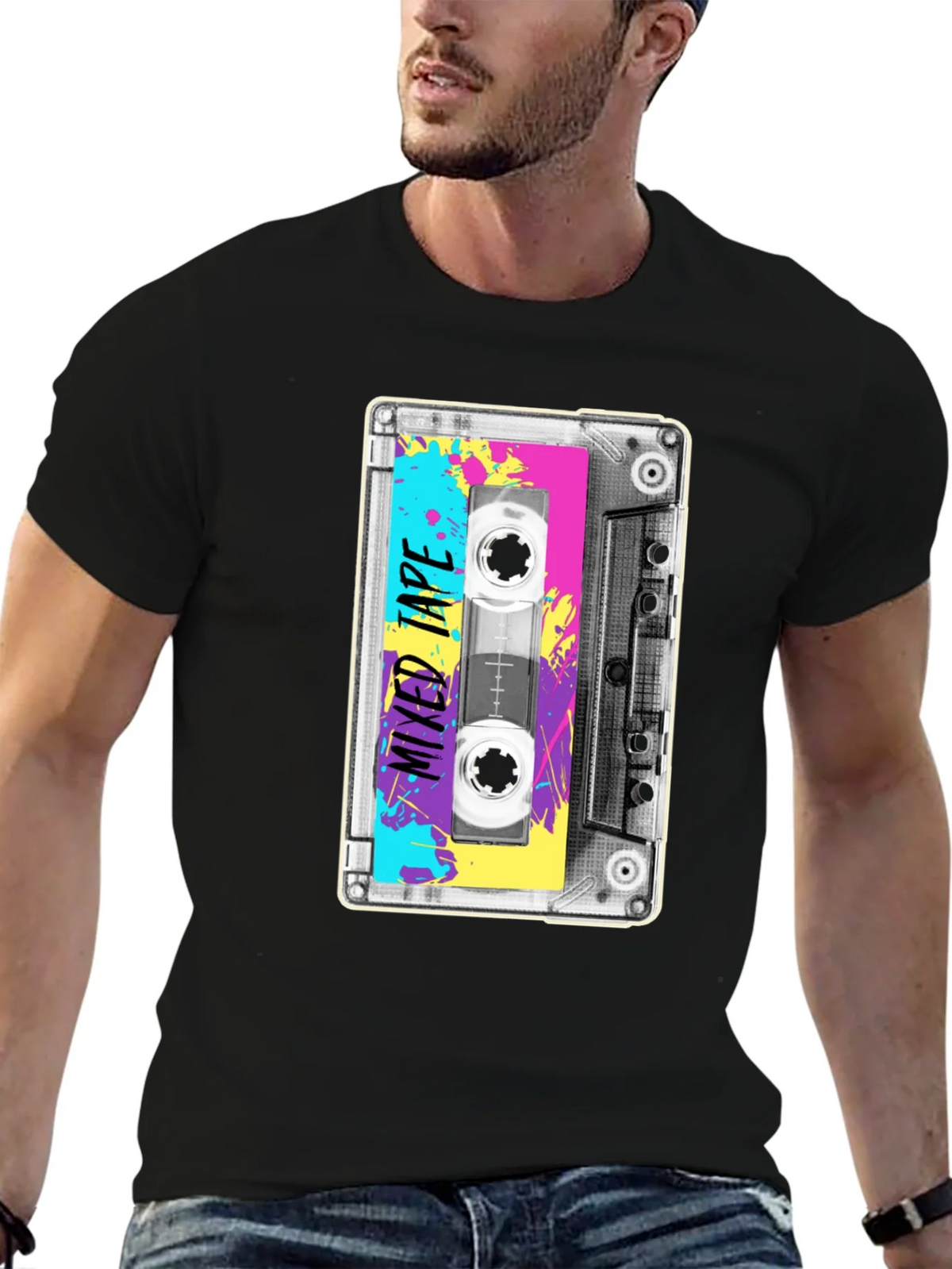 Retro Mixtape T-Shirt - 80s Cassette Graphic Tee product image 4