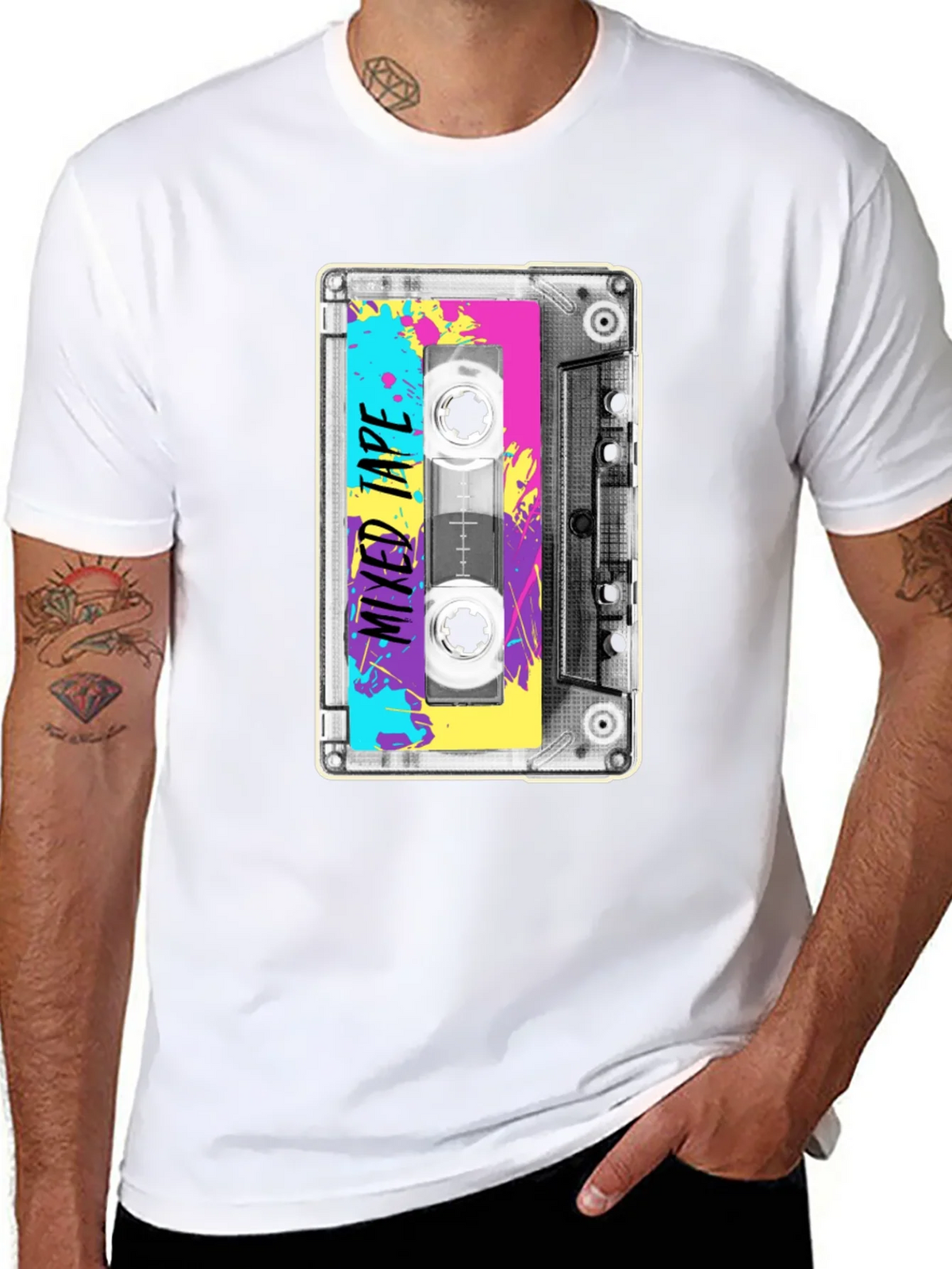Retro Mixtape T-Shirt - 80s Cassette Graphic Tee product image 5