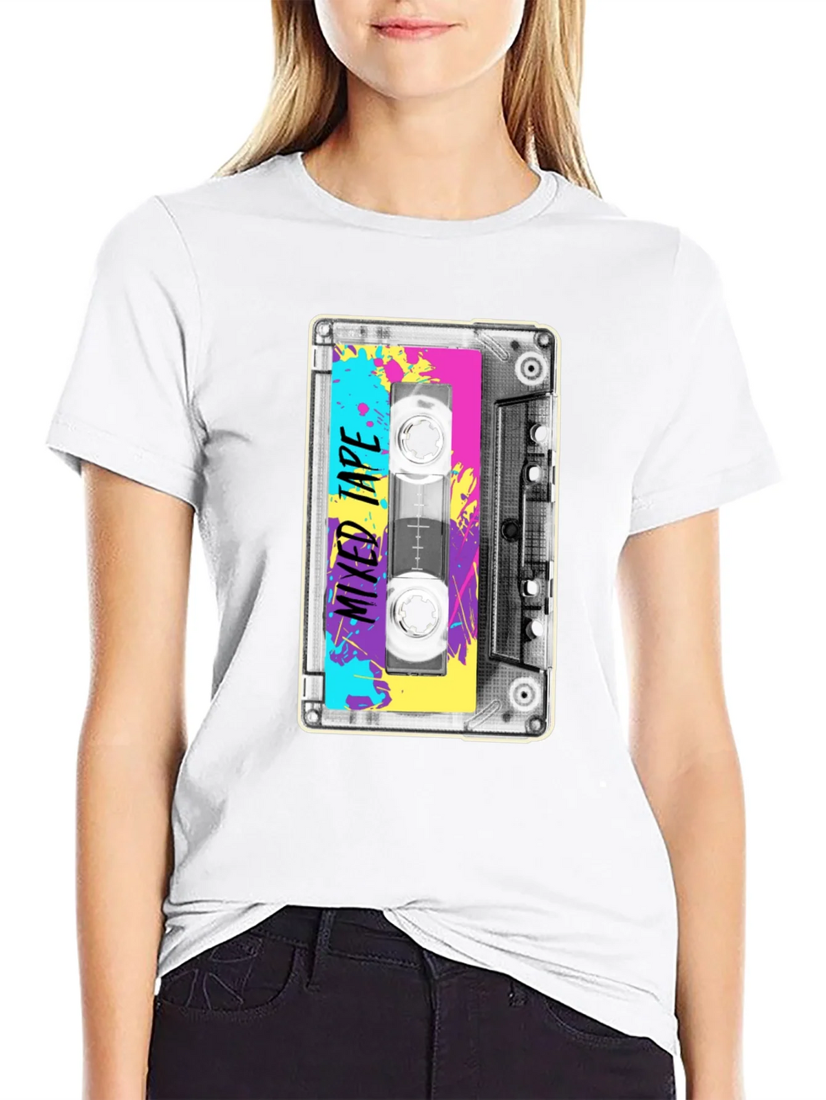 Retro Mixtape T-Shirt - 80s Cassette Graphic Tee product image 6