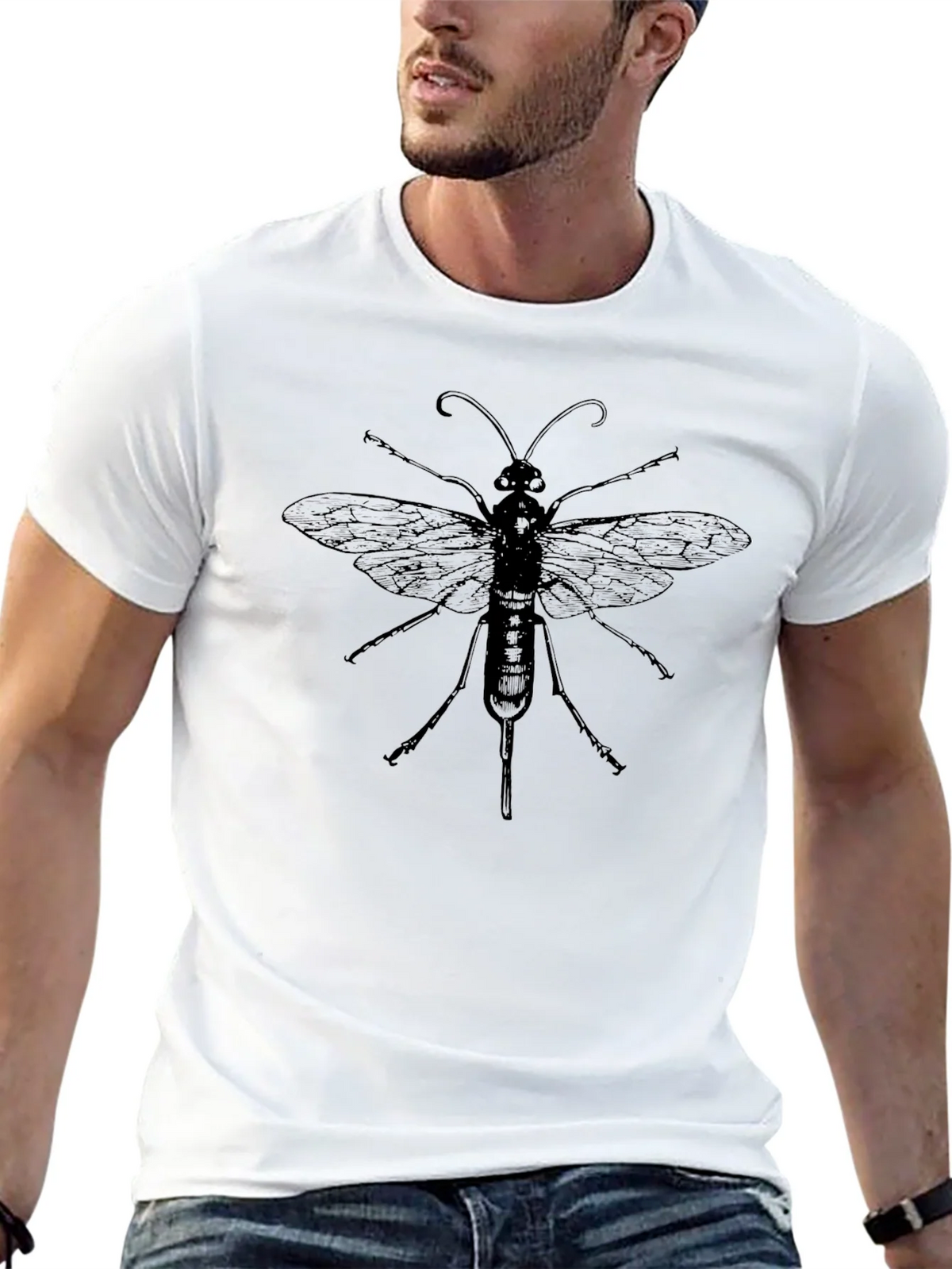 Wasp Graphic Print Crew Neck T-Shirt product image 12