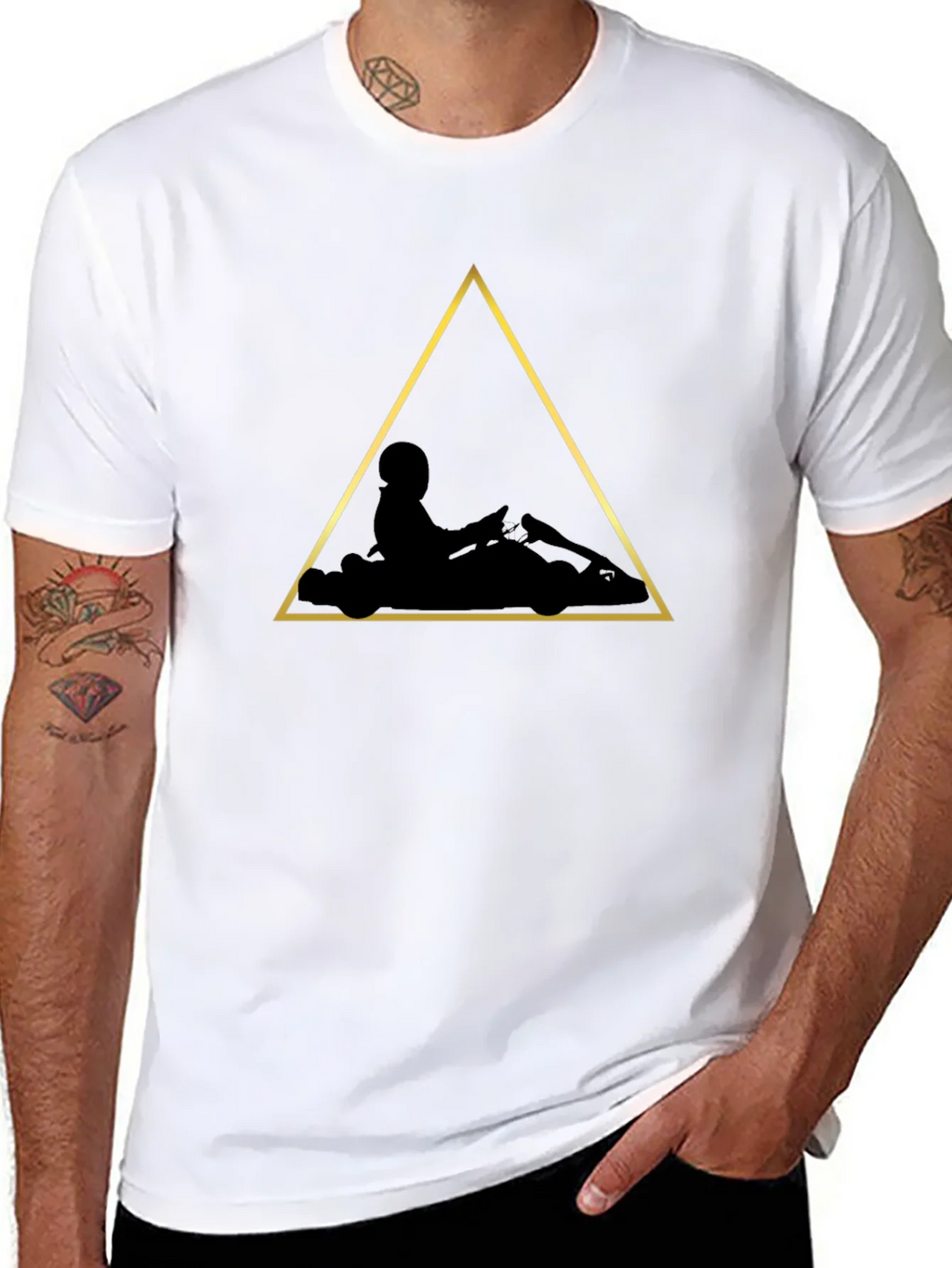 Go-Kart Graphic Tee - Black Karting T-Shirt product image 7