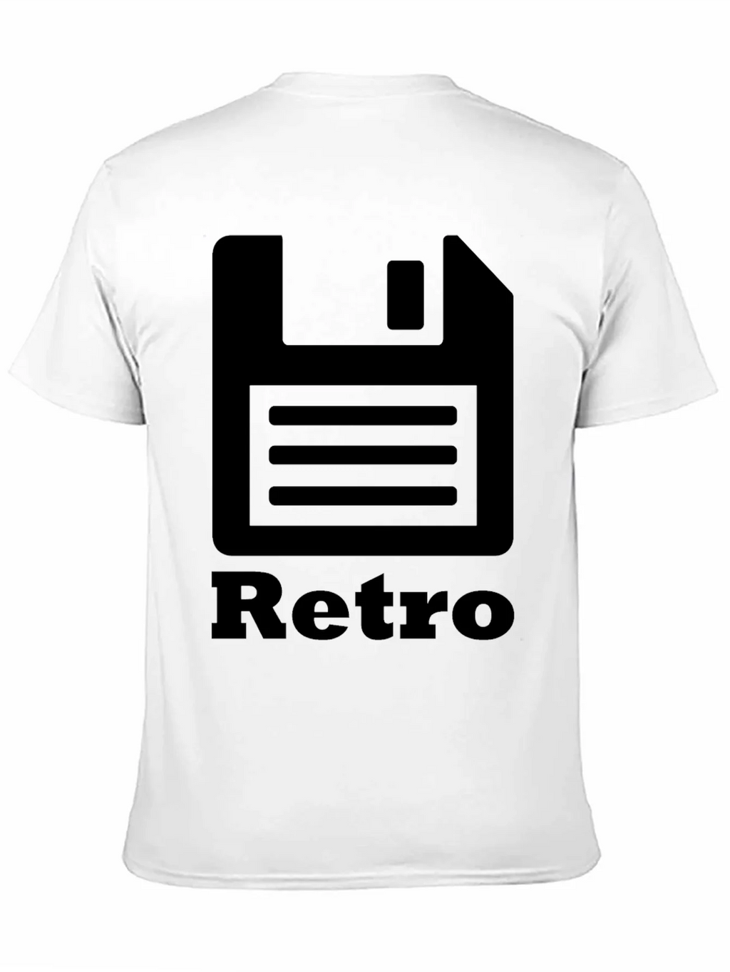 Retro Floppy Disk Black T-Shirt product image 8