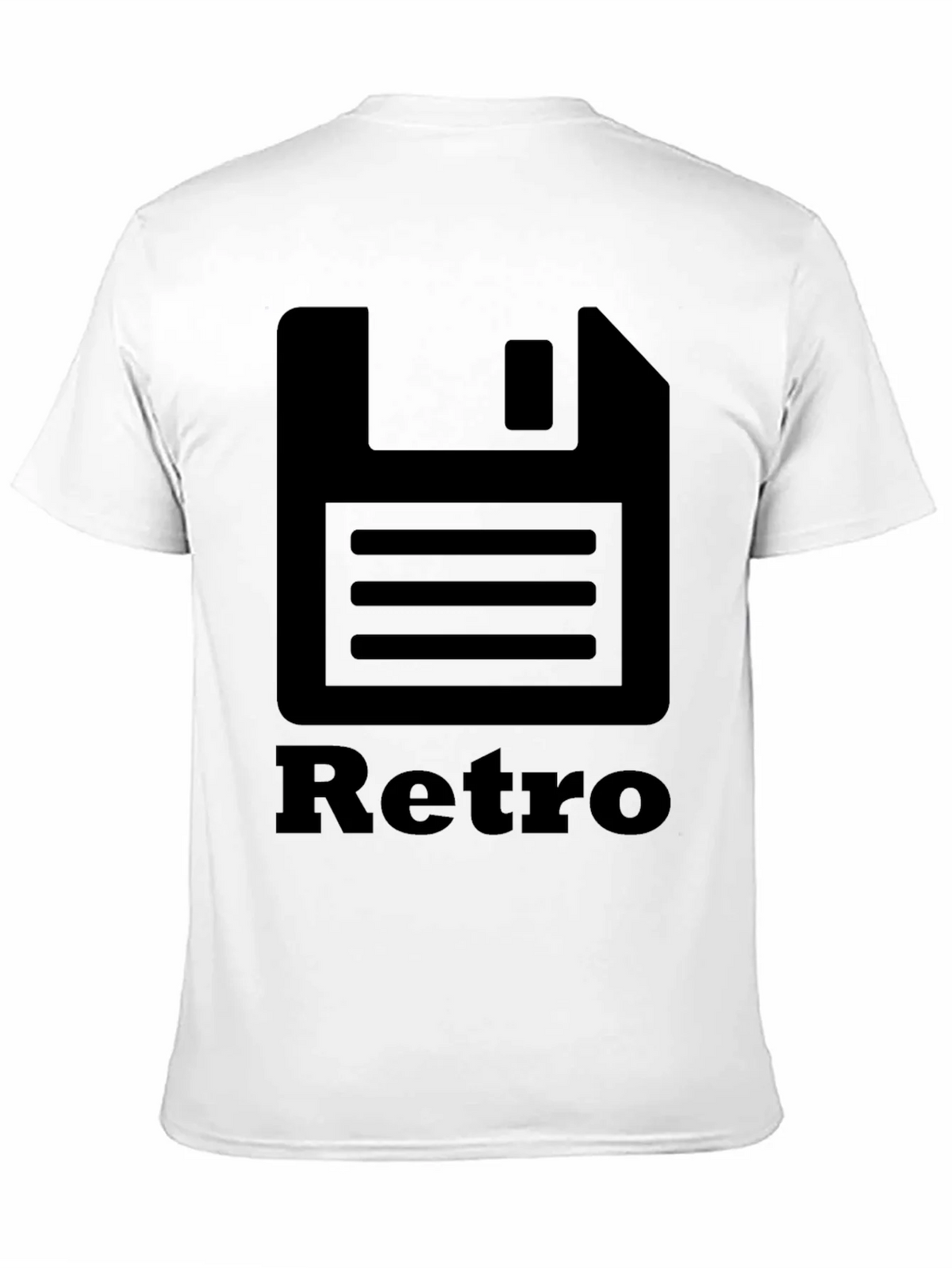 Retro Floppy Disk Black T-Shirt product image 8