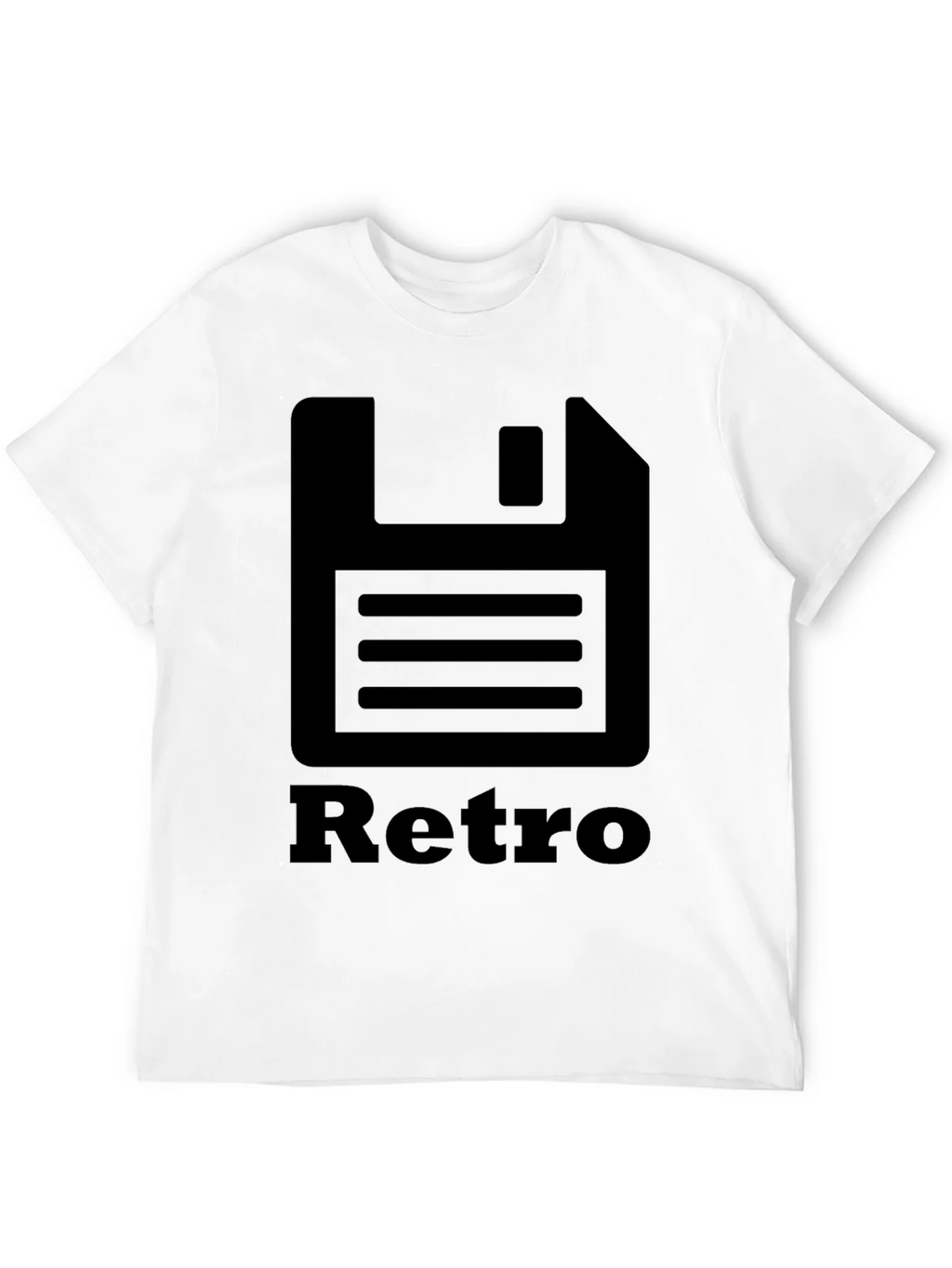Retro Floppy Disk Black T-Shirt product image 9