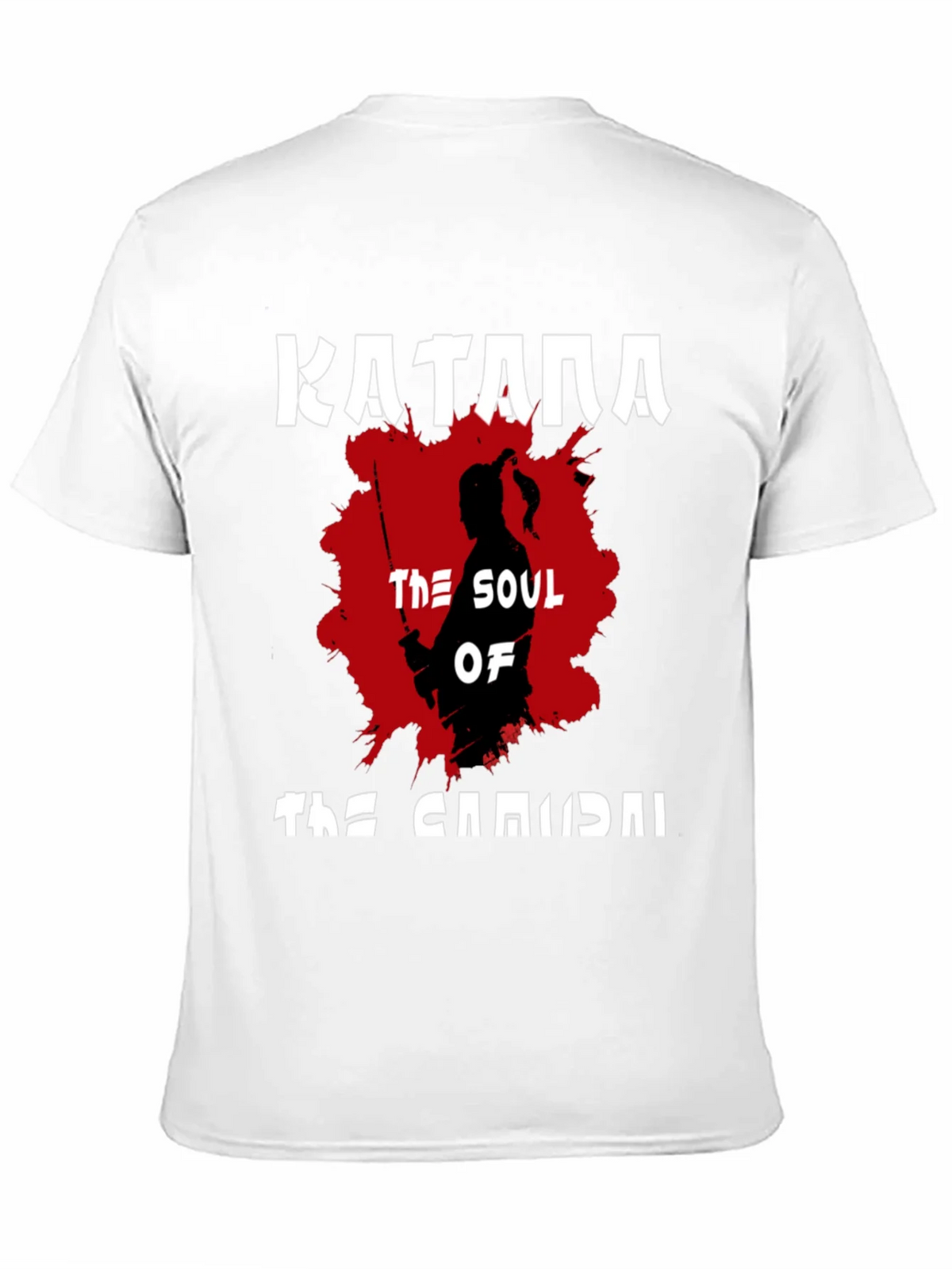 Katana Samurai Graphic T-Shirt - Black product image 5