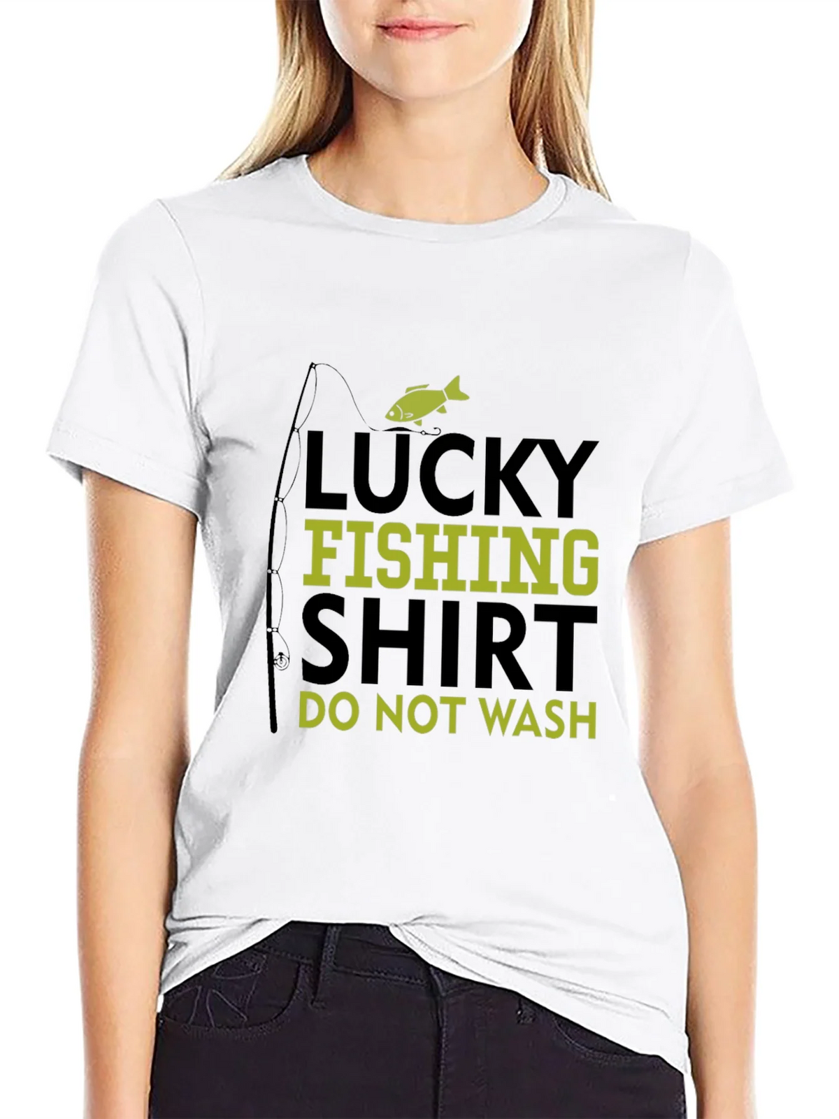 Lucky Fishing Shirt - Mens Black Graphic Tee product image 8