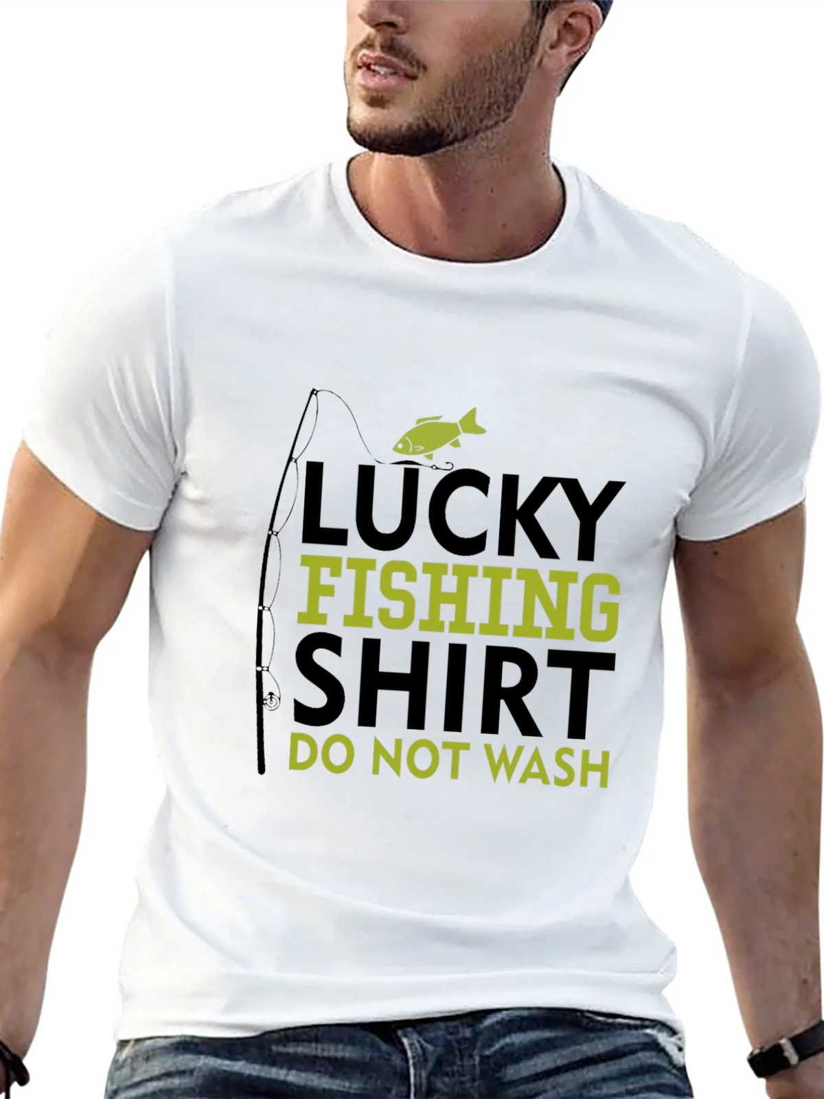 Lucky Fishing Shirt - Mens Black Graphic Tee product image 12