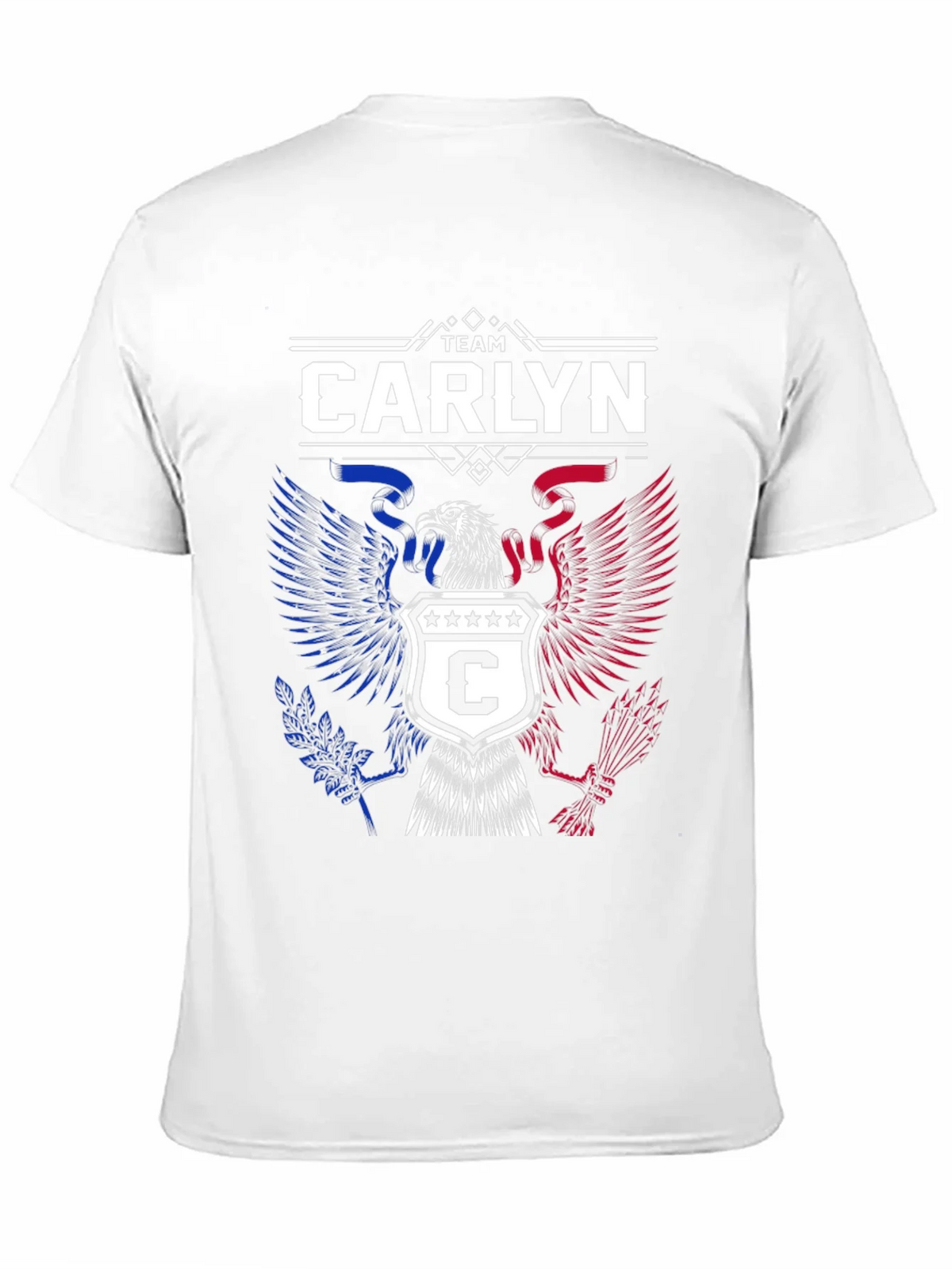 Team Carlyn Patriotic Eagle Black T-Shirt product image 10