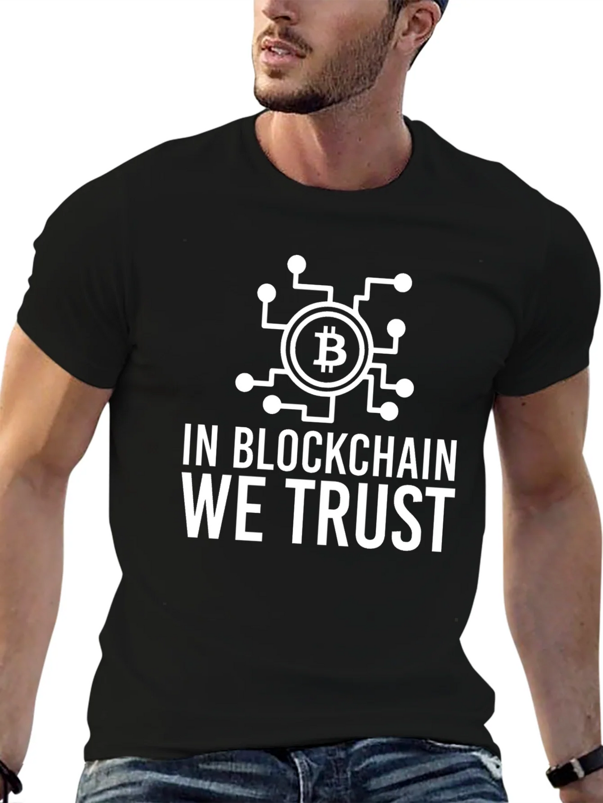 Bitcoin Blockchain Trust Graphic Tee - Crypto T-Shirt product image 5