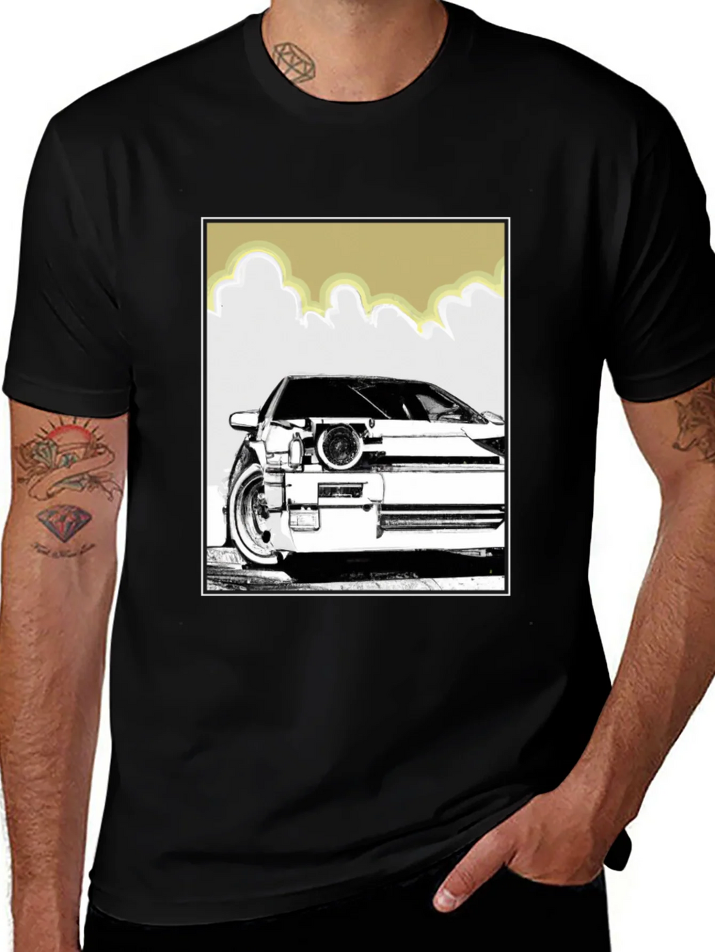 Retro Car Graphic Tee - Drift Style product image 1