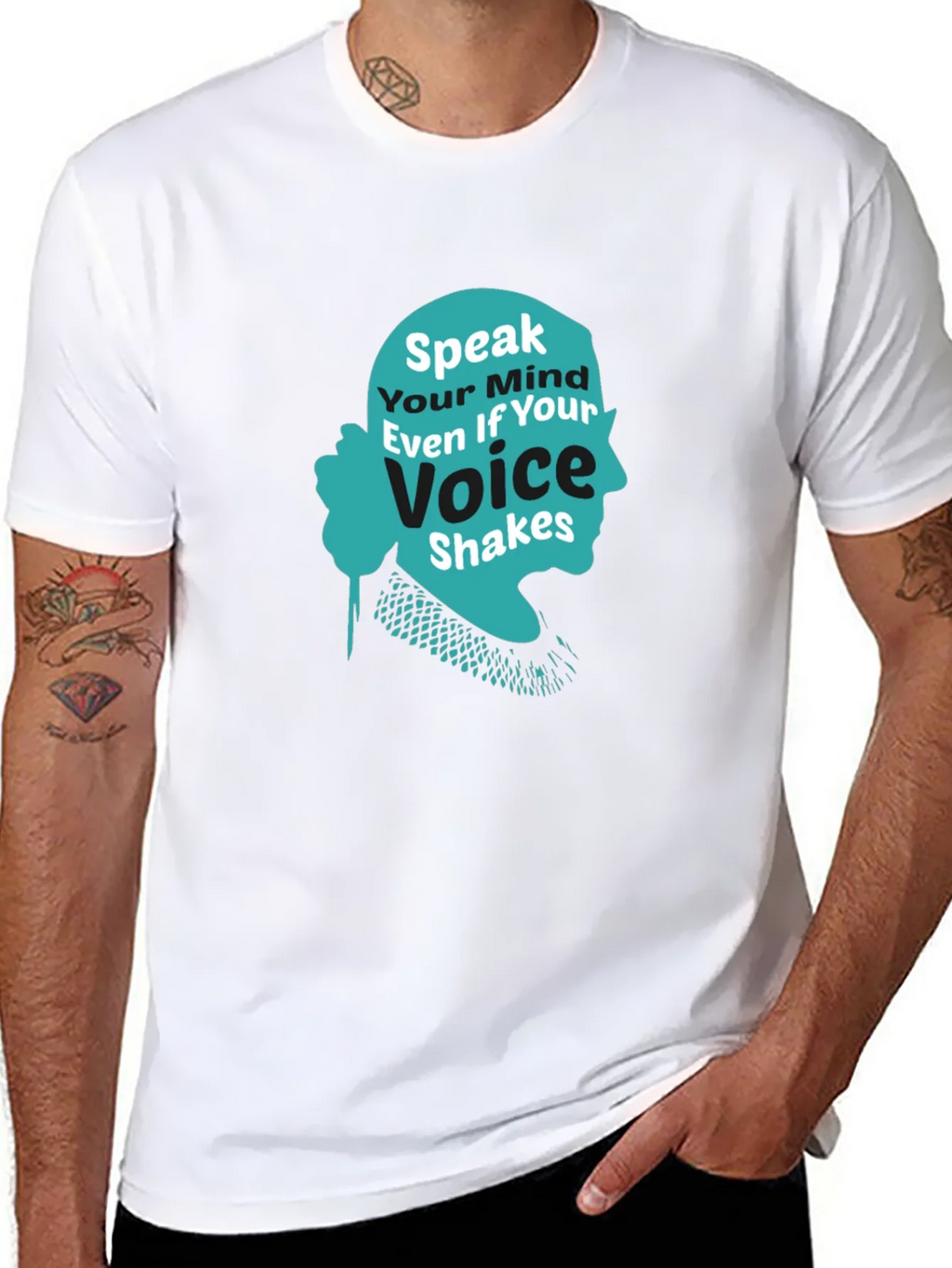 Speak Your Mind T-Shirt - RBG Silhouette product image 6