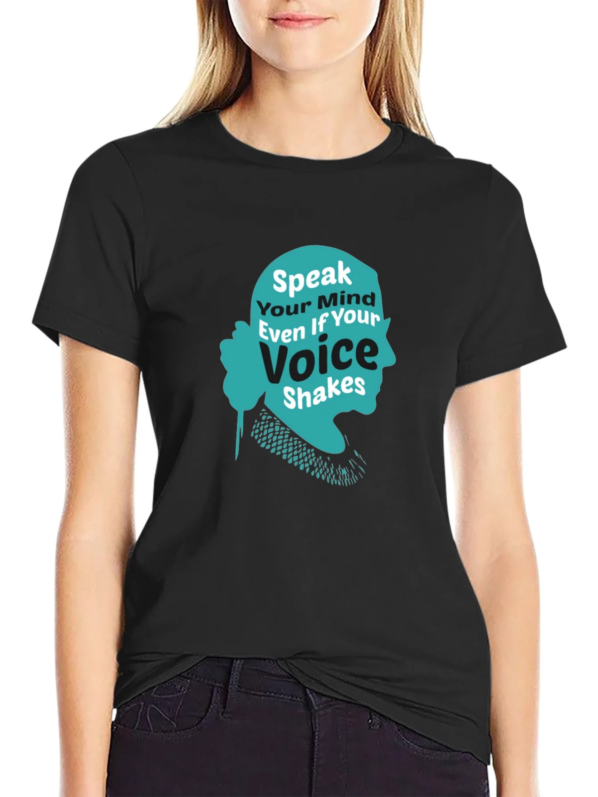 Speak Your Mind T-Shirt - RBG Silhouette product image 1