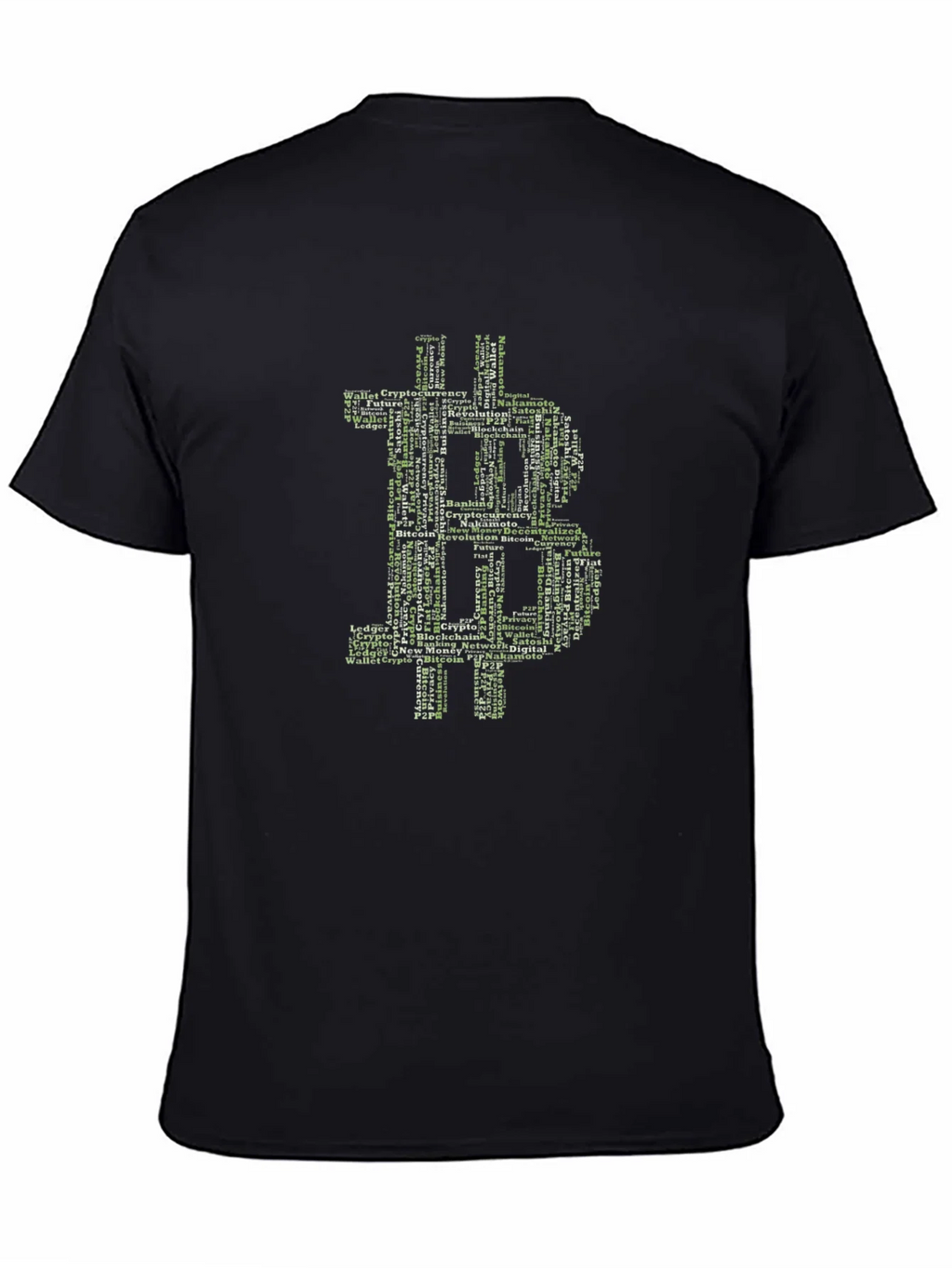 Bitcoin Word Art Graphic T-Shirt product image 4
