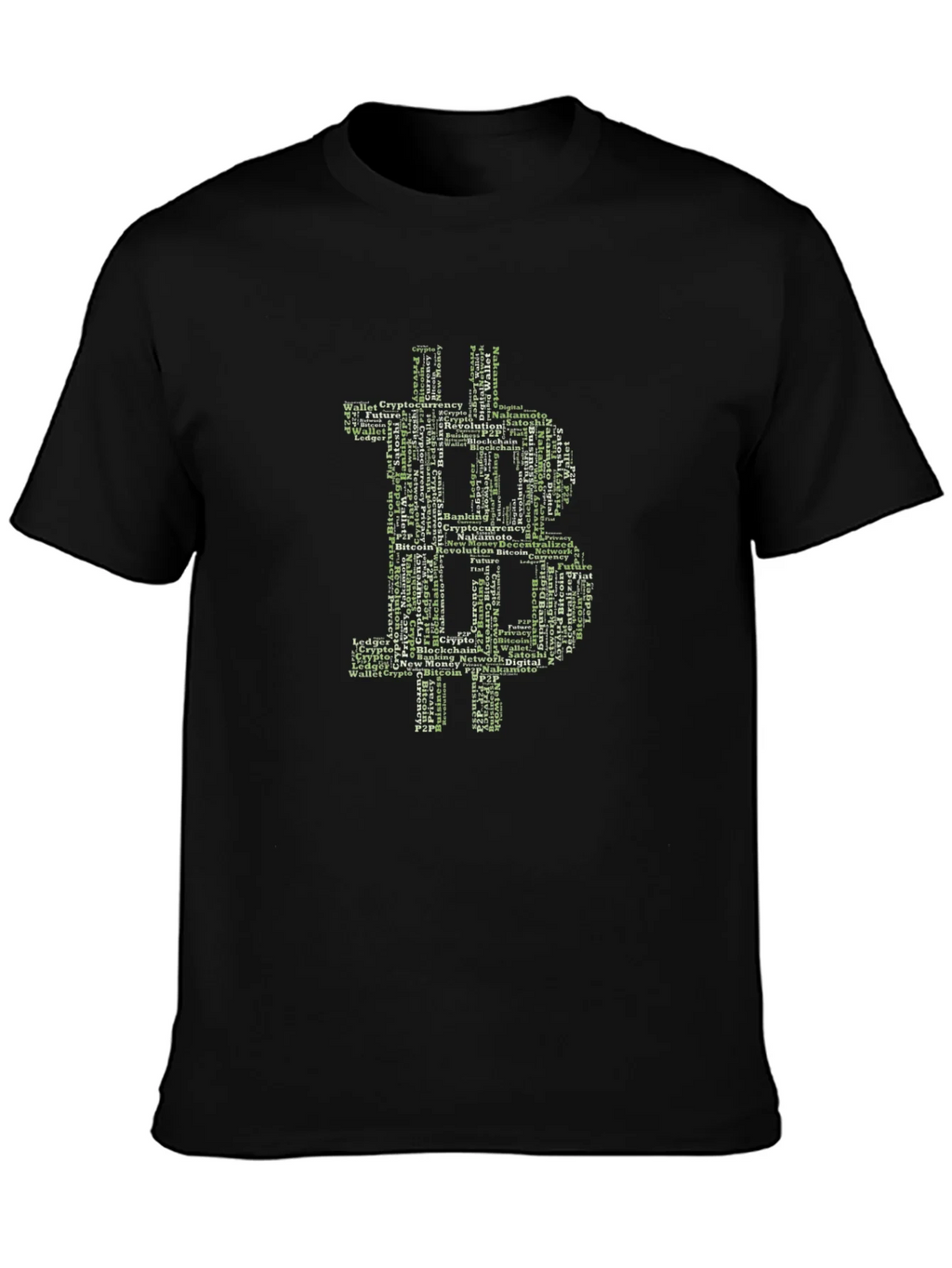 Bitcoin Word Art Graphic T-Shirt product image 3
