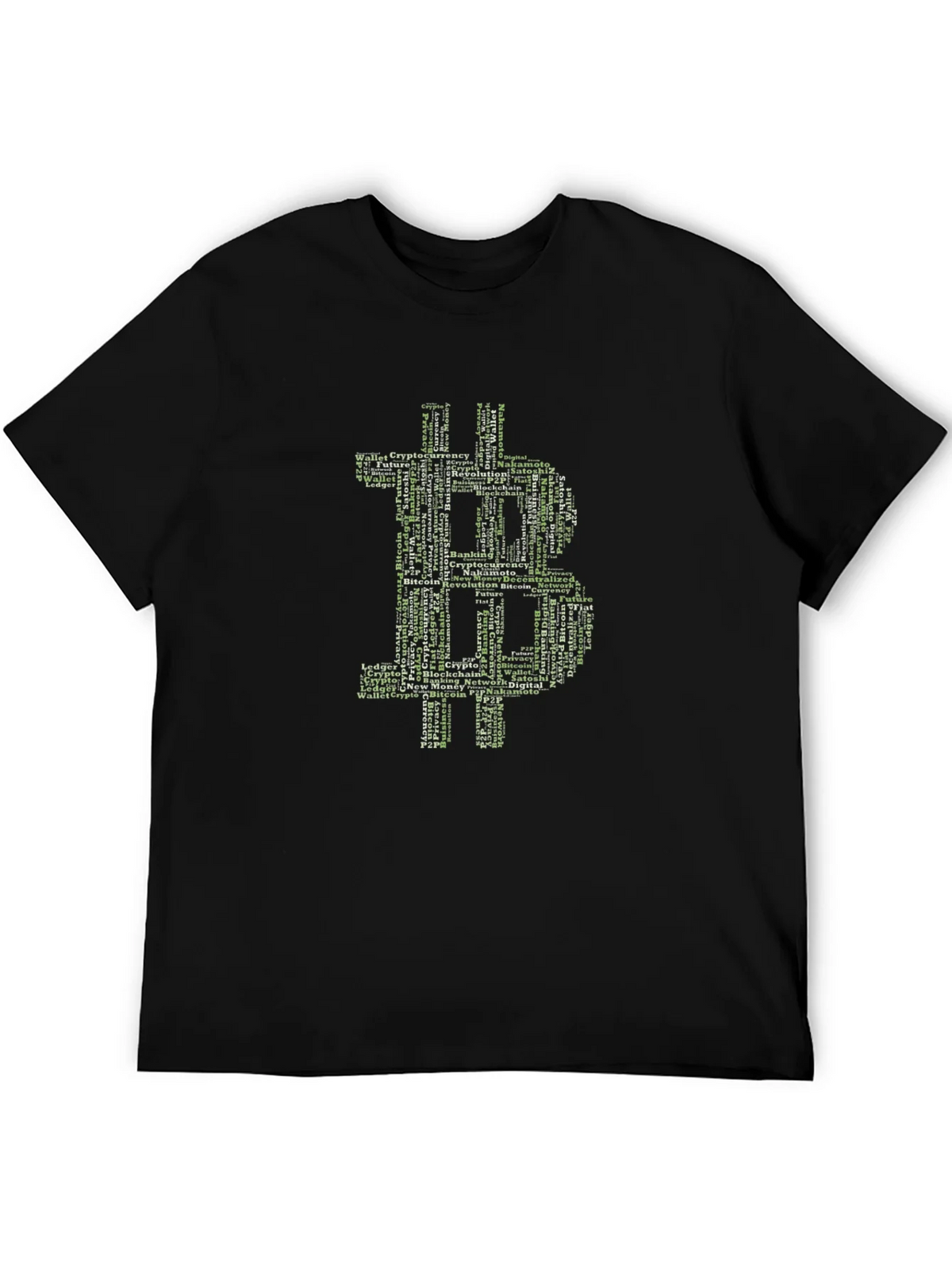 Bitcoin Word Art Graphic T-Shirt product image 5