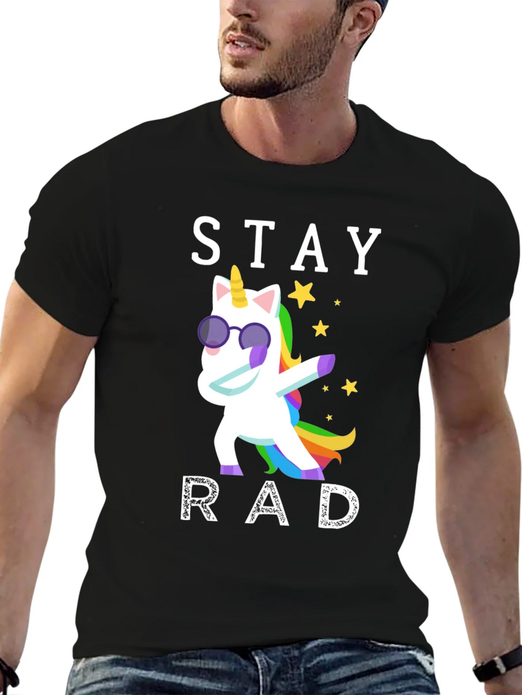 Stay Rad Unicorn Graphic T-Shirt product image 6