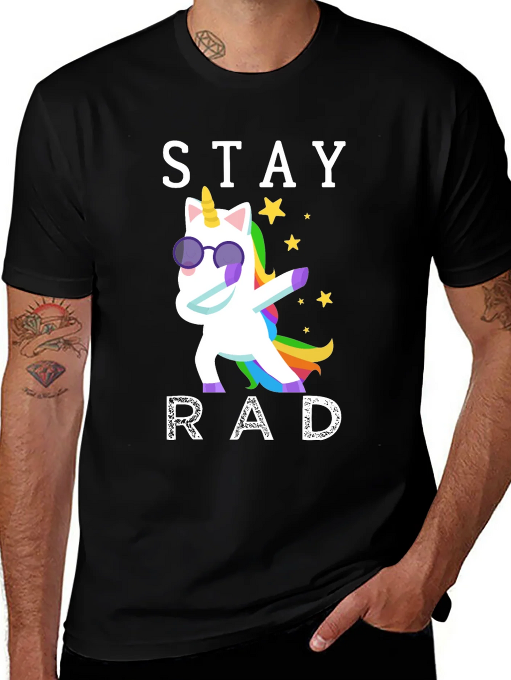 Stay Rad Unicorn Graphic T-Shirt product image 1