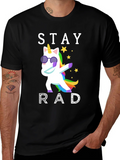 Stay Rad Unicorn Graphic T-Shirt product image 1