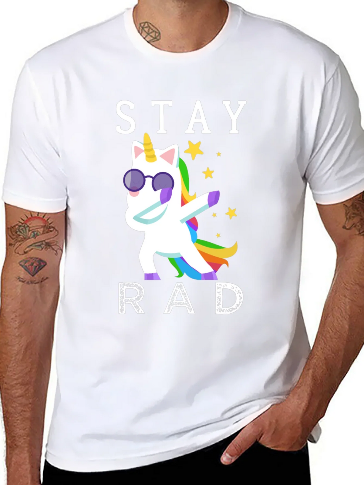 Stay Rad Unicorn Graphic T-Shirt product image 7