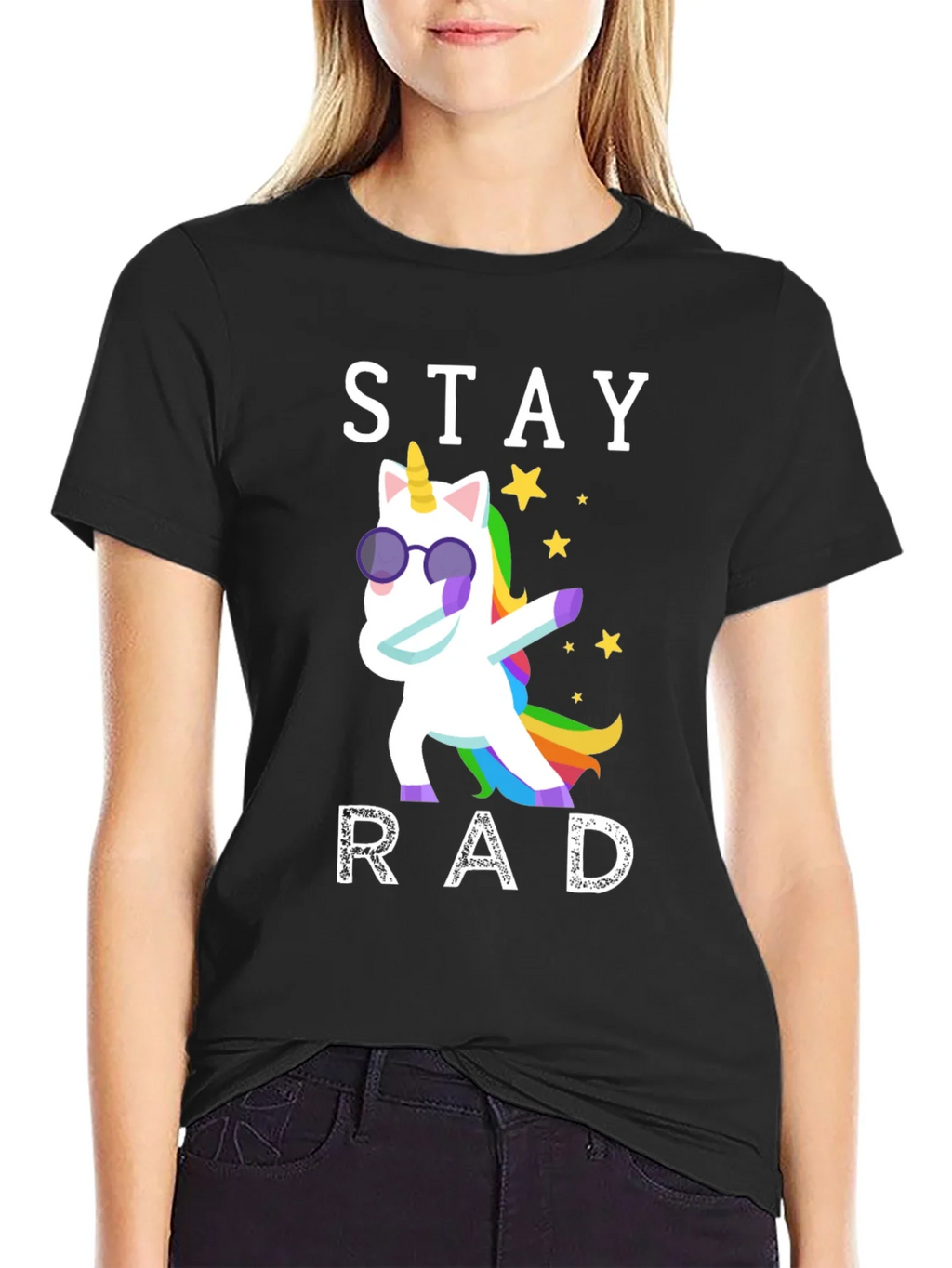 Stay Rad Unicorn Graphic T-Shirt product image 2